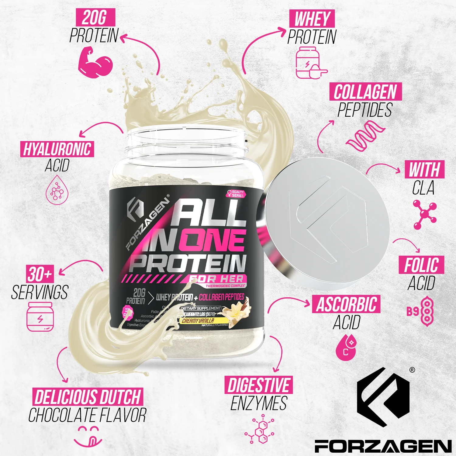 Protein Powder For Women - All in One for Her 2 Flavors Available - Image 17