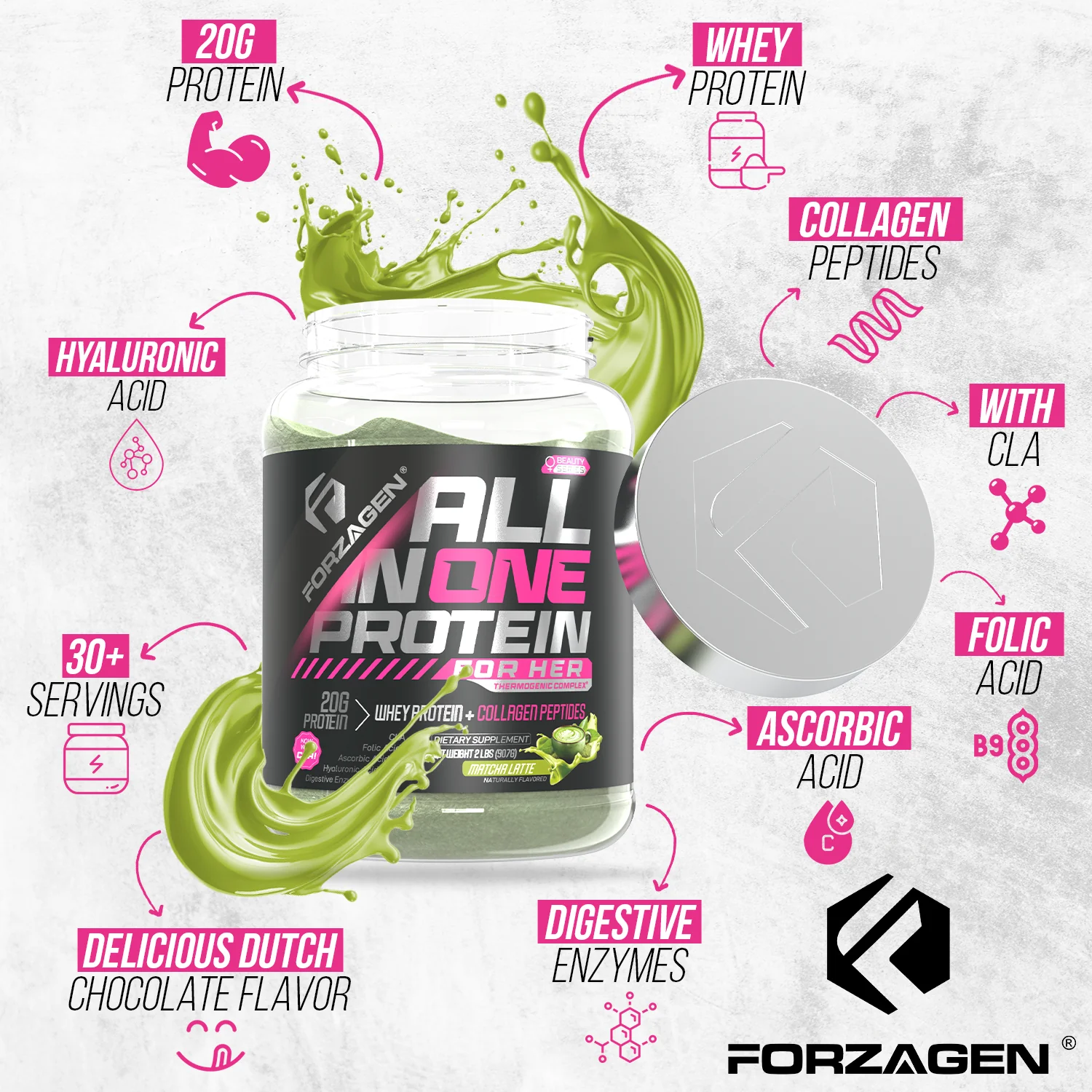 Protein Powder For Women - All in One for Her 2 Flavors Available - Image 24