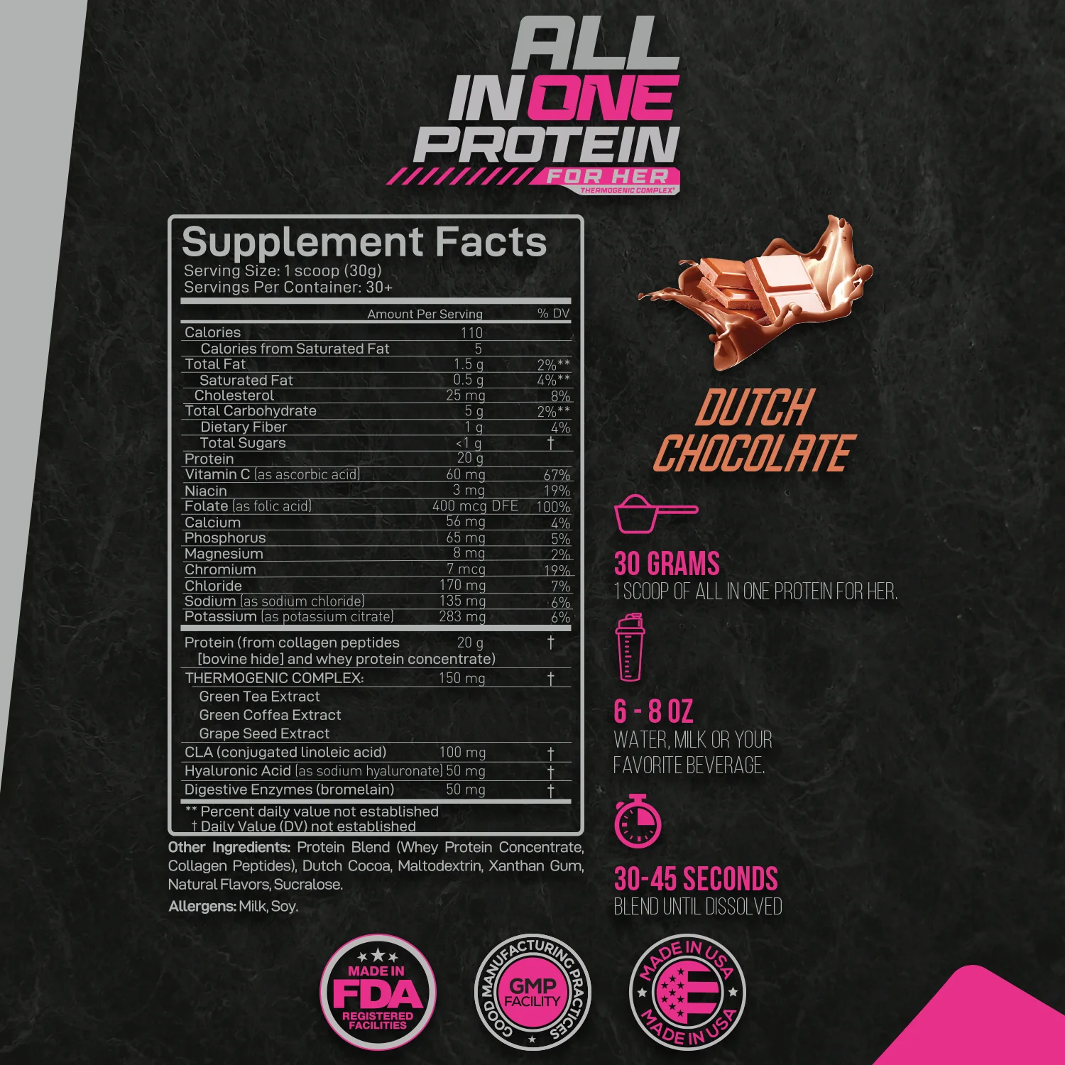 Protein Powder For Women - All in One for Her 2 Flavors Available - Image 3