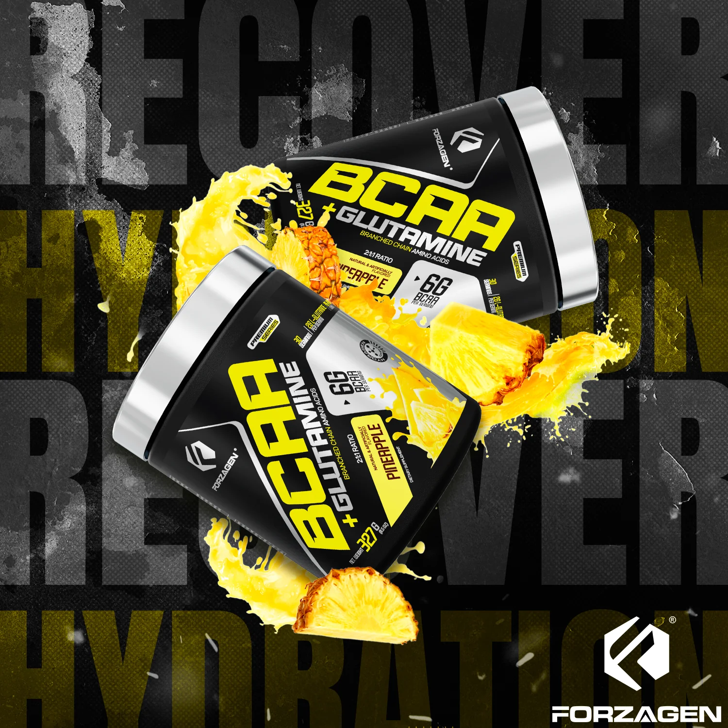 BCAA'S + Glutamine with Hydragen Complex - Recover - Build - Hydration - Image 16