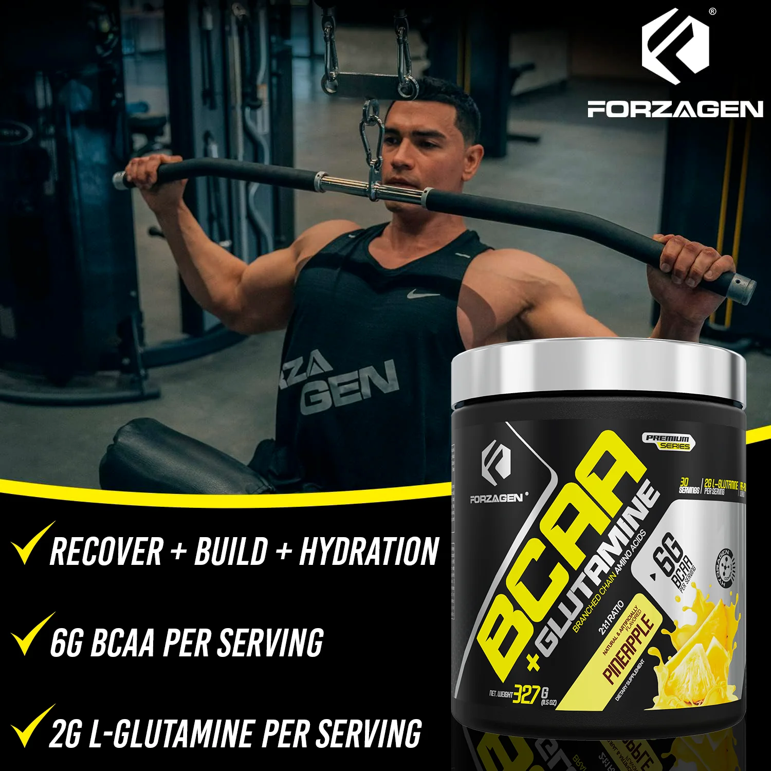 BCAA'S + Glutamine with Hydragen Complex - Recover - Build - Hydration - Image 17