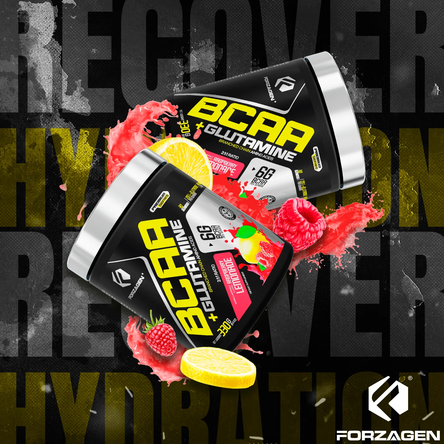 BCAA'S + Glutamine with Hydragen Complex - Recover - Build - Hydration - Image 26