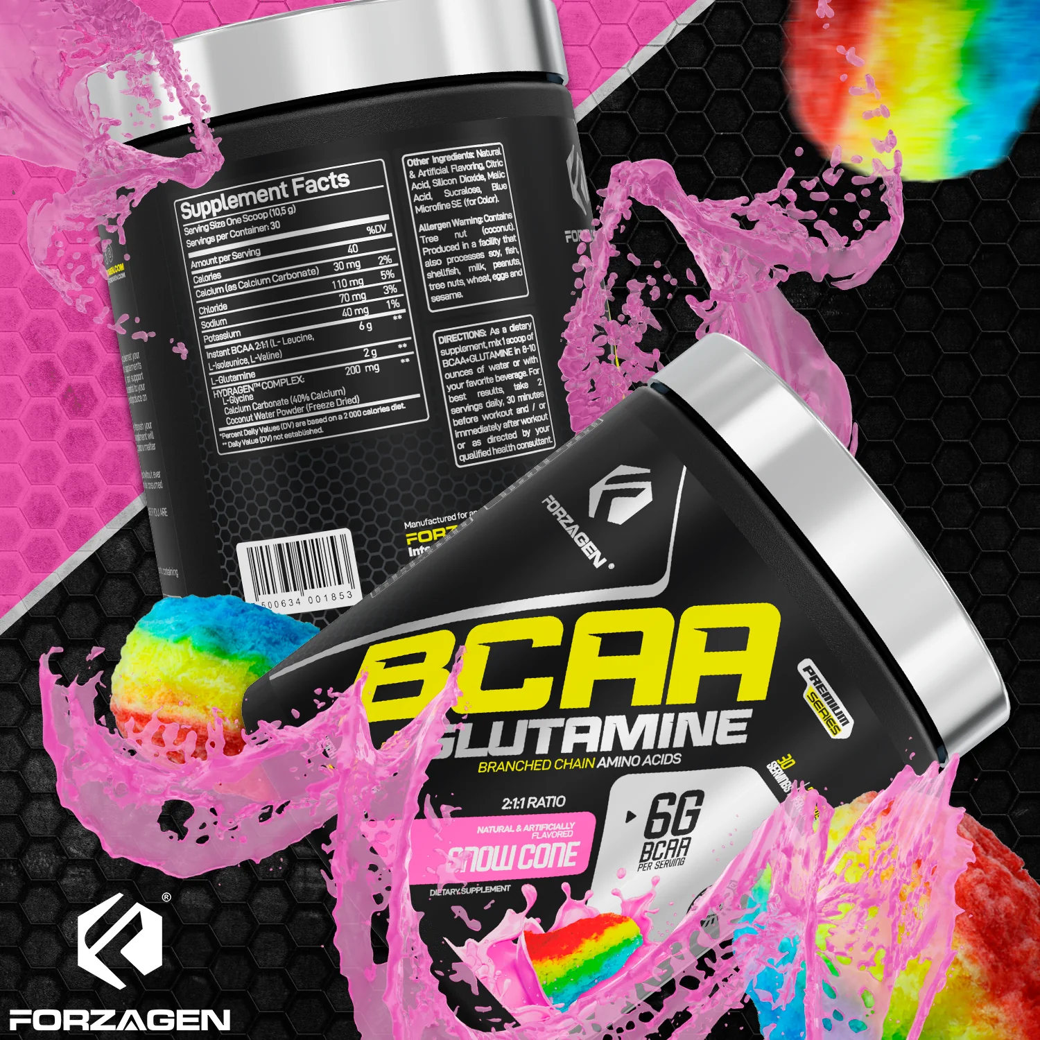 BCAA'S + Glutamine with Hydragen Complex - Recover - Build - Hydration - Image 35