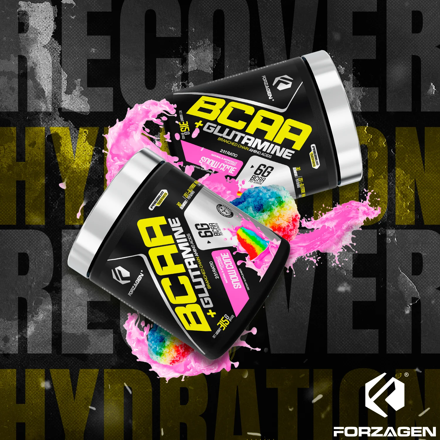 BCAA'S + Glutamine with Hydragen Complex - Recover - Build - Hydration - Image 37