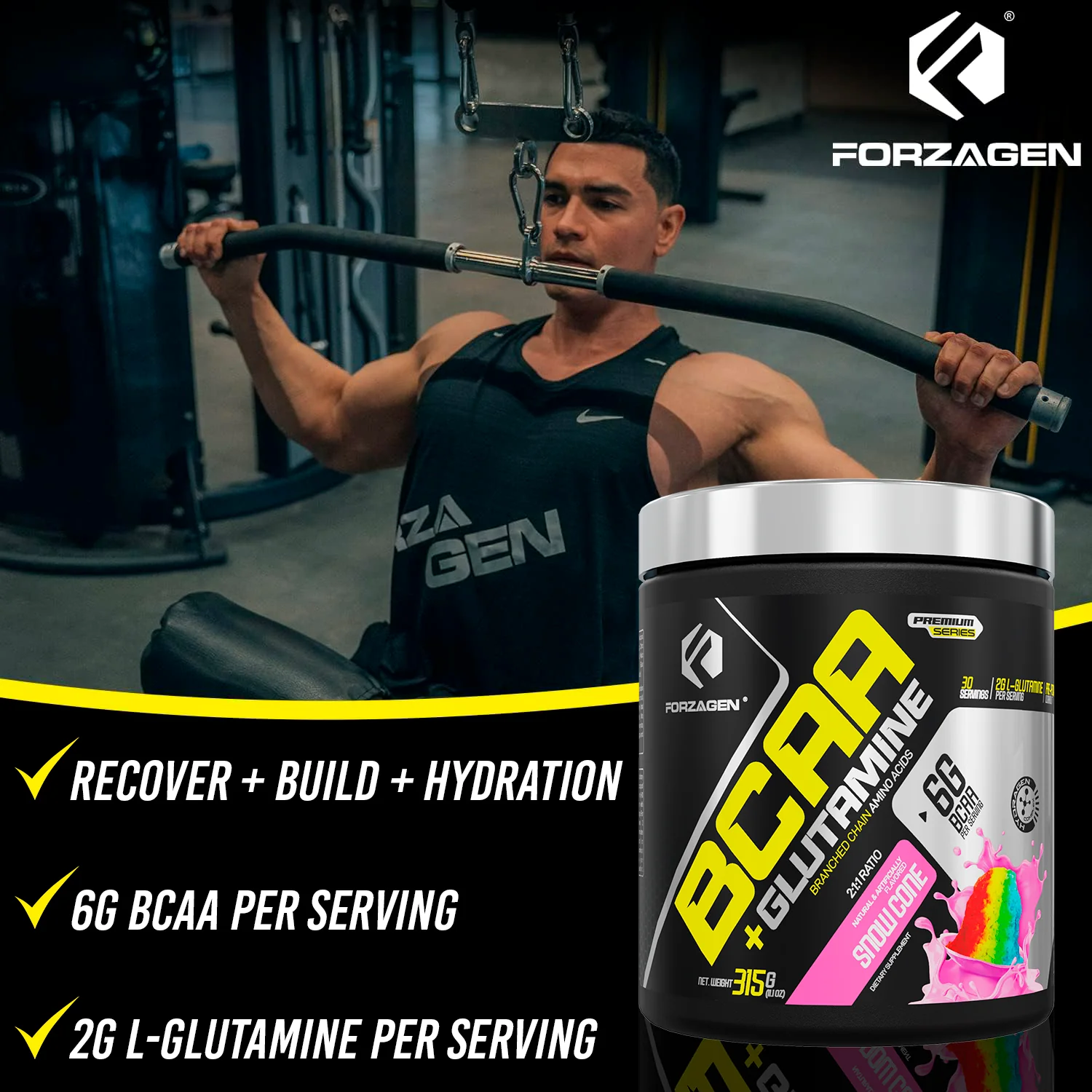 BCAA'S + Glutamine with Hydragen Complex - Recover - Build - Hydration - Image 38