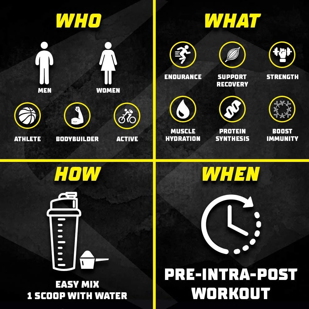 BCAA'S + Glutamine with Hydragen Complex - Recover - Build - Hydration - Image 5