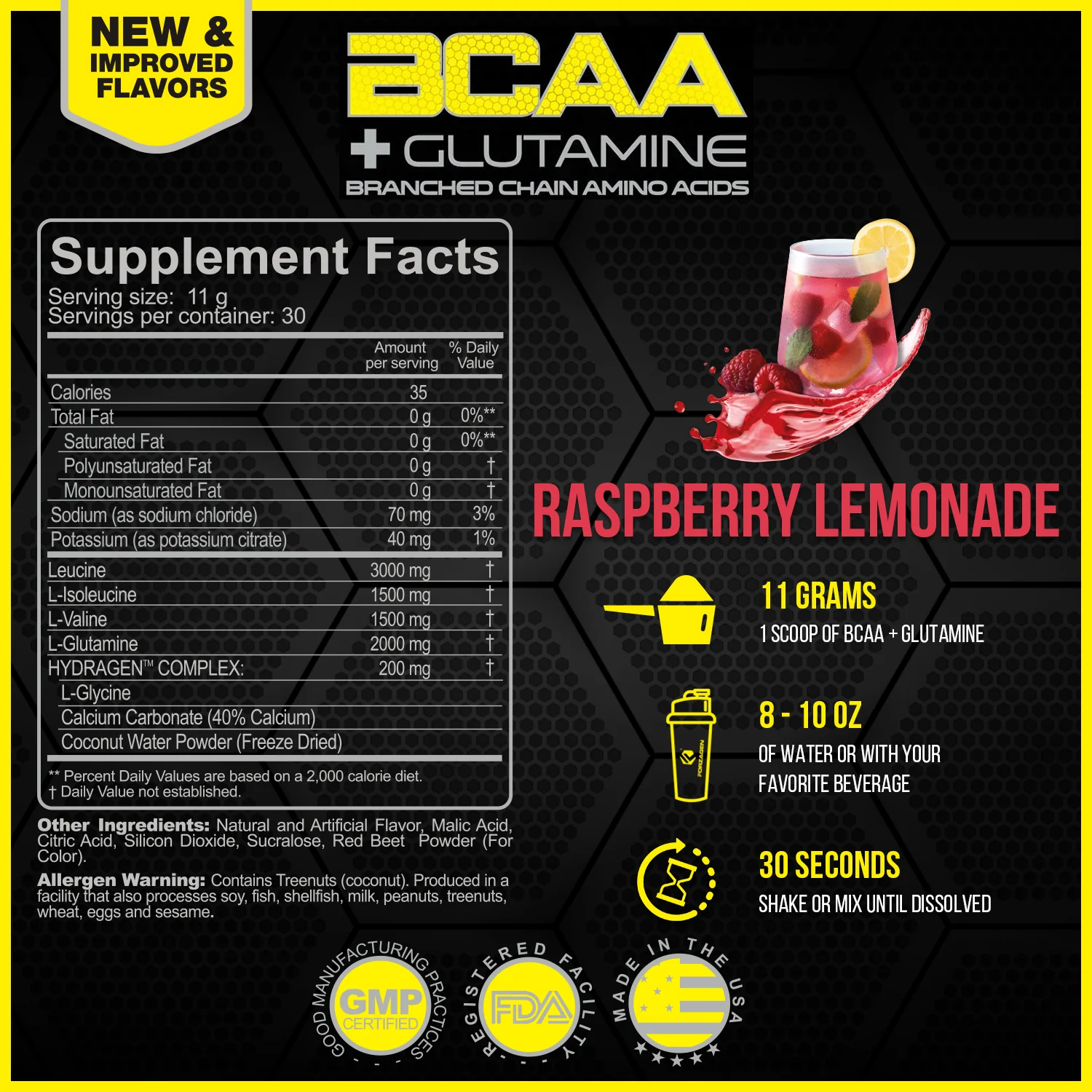 BCAA'S + Glutamine with Hydragen Complex - Recover - Build - Hydration - Image 6