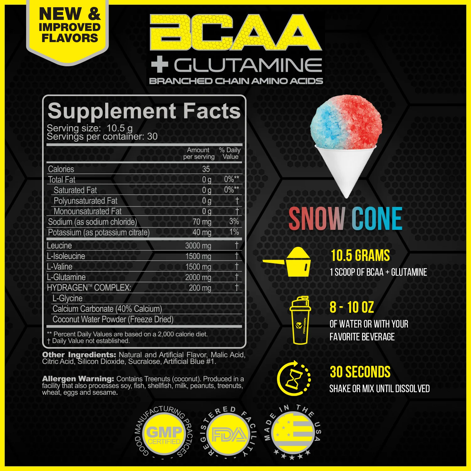 BCAA'S + Glutamine with Hydragen Complex - Recover - Build - Hydration - Image 7