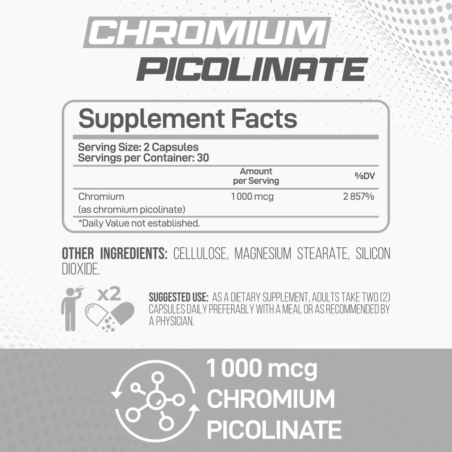 Chromium Picolinate - 60 Capsules - Image 3
