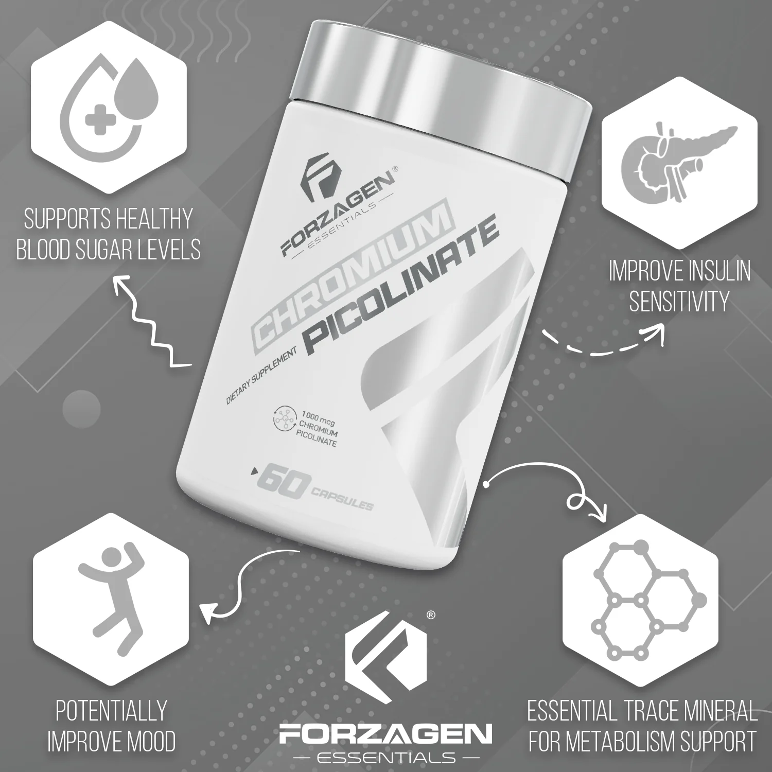 Chromium Picolinate - 60 Capsules - Image 9