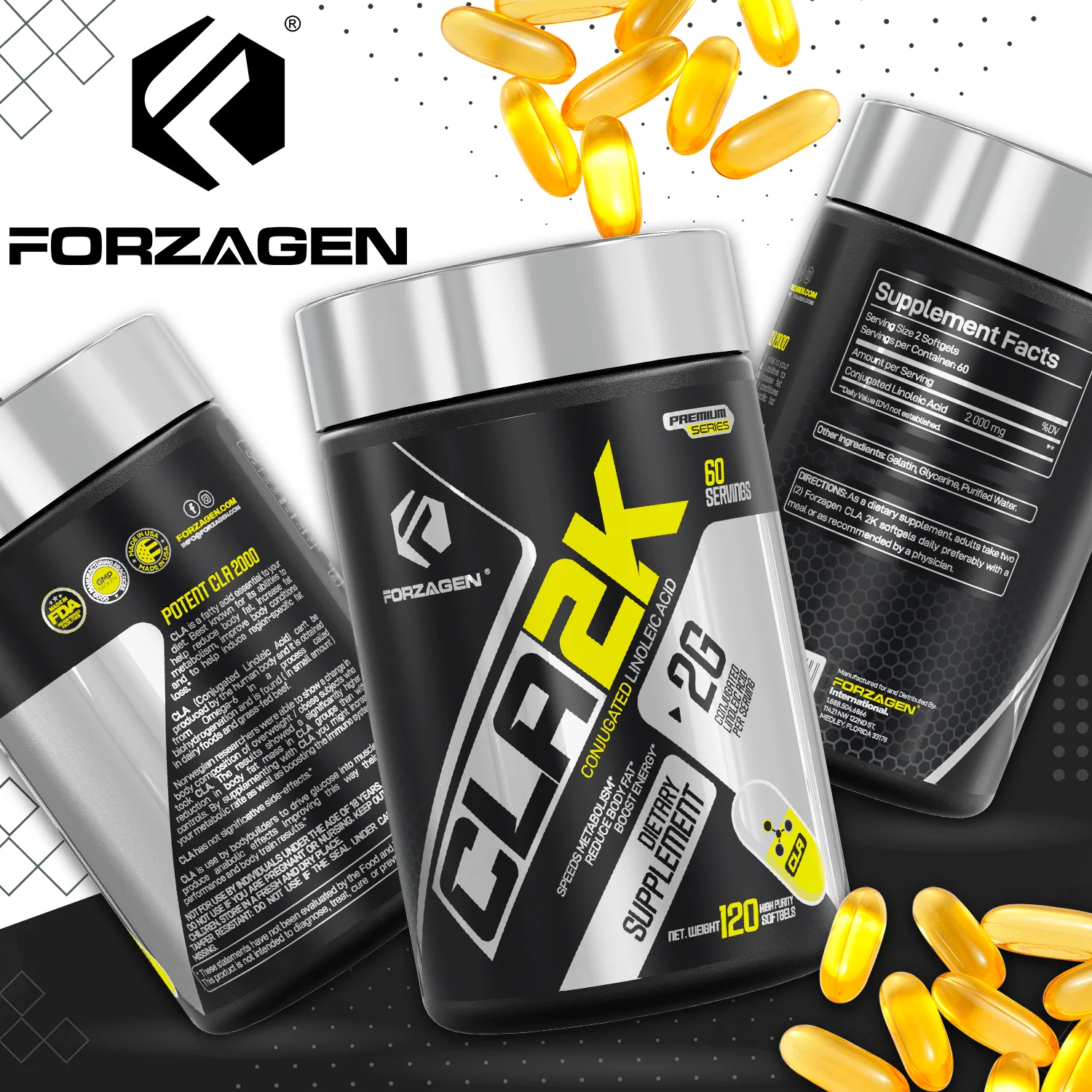 CLA 2K Softgel Weight Loss 120 Capsules - Image 8
