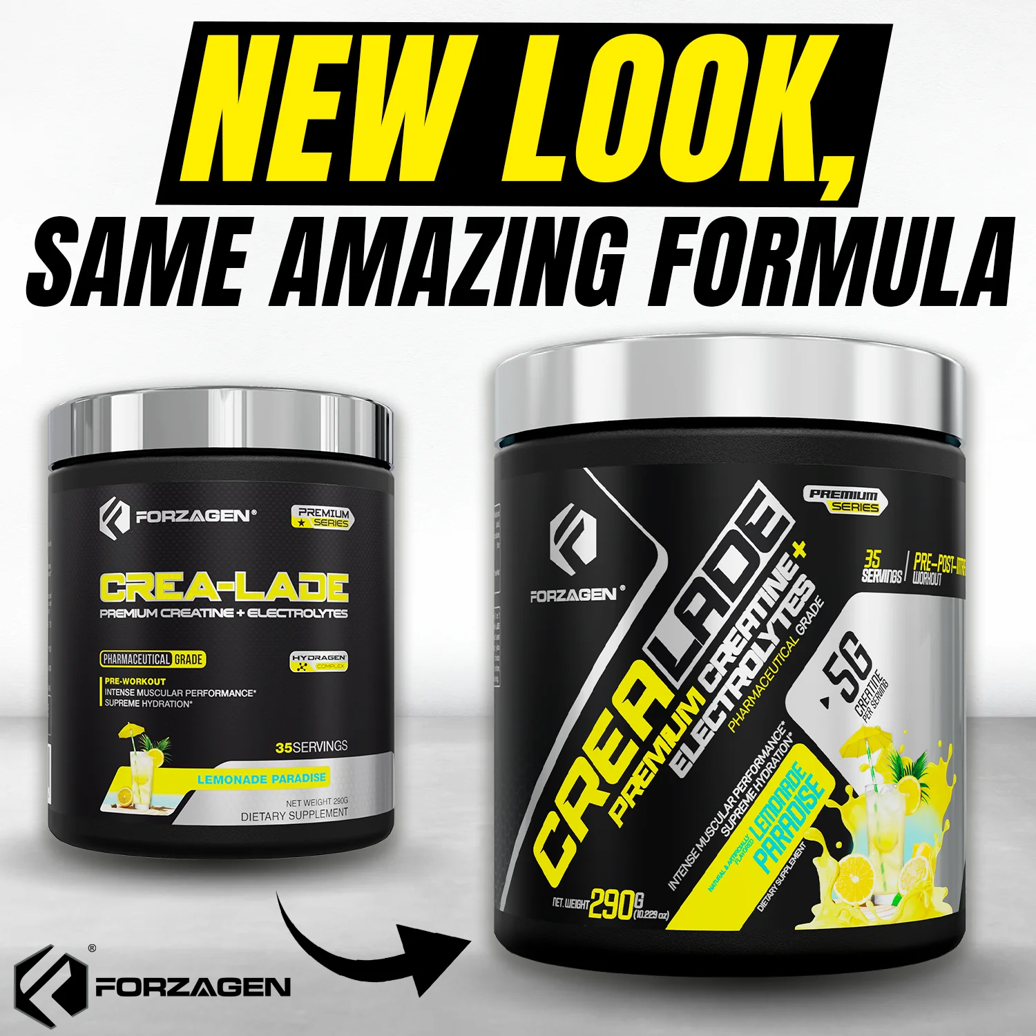 CREA-LADE PREMIUM CREATINE + ELECTROLYTES 35 servings Flavor Lemonade Paradise - Image 5