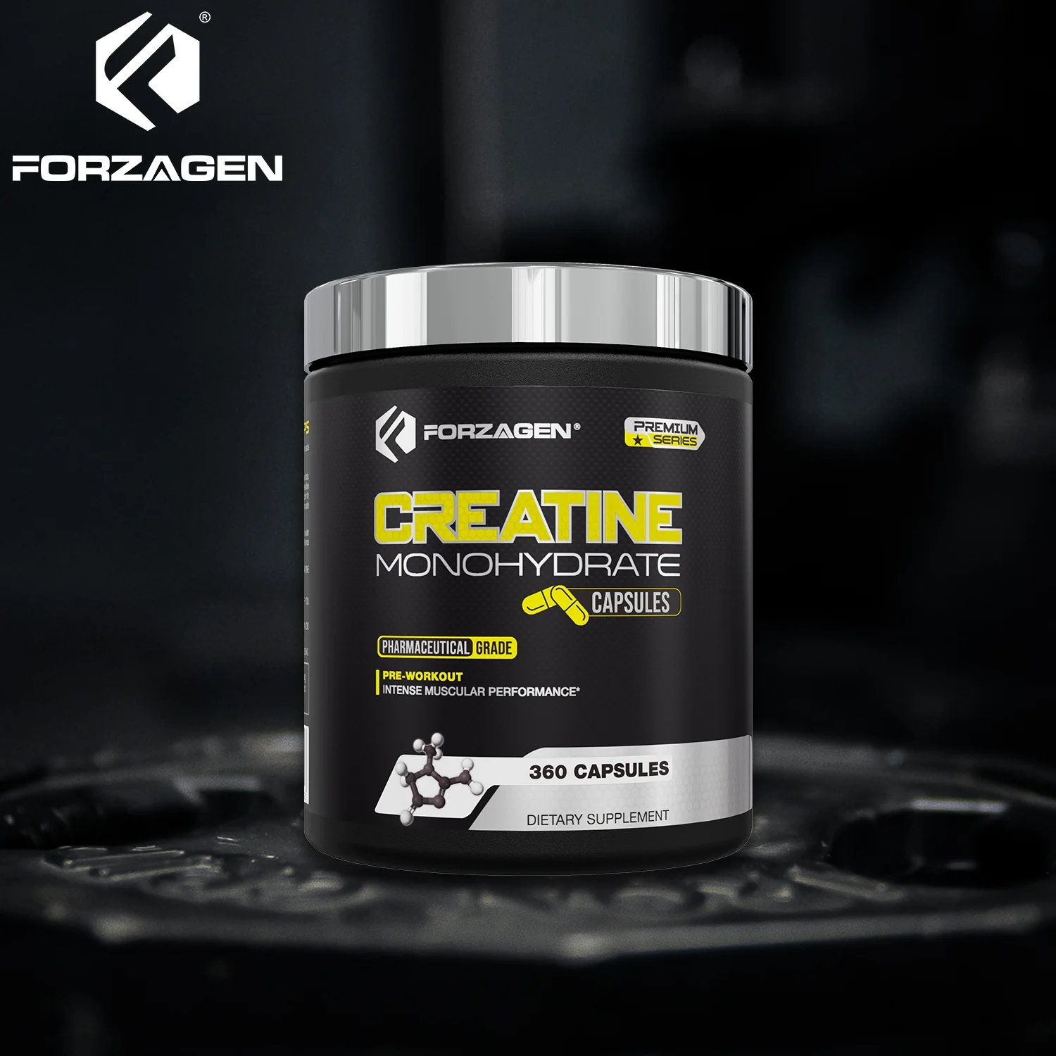 Forzagen Creatine Monohydrate Capsules 360 Capsules, Muscle Gaining Support, Strength Improve - Image 5