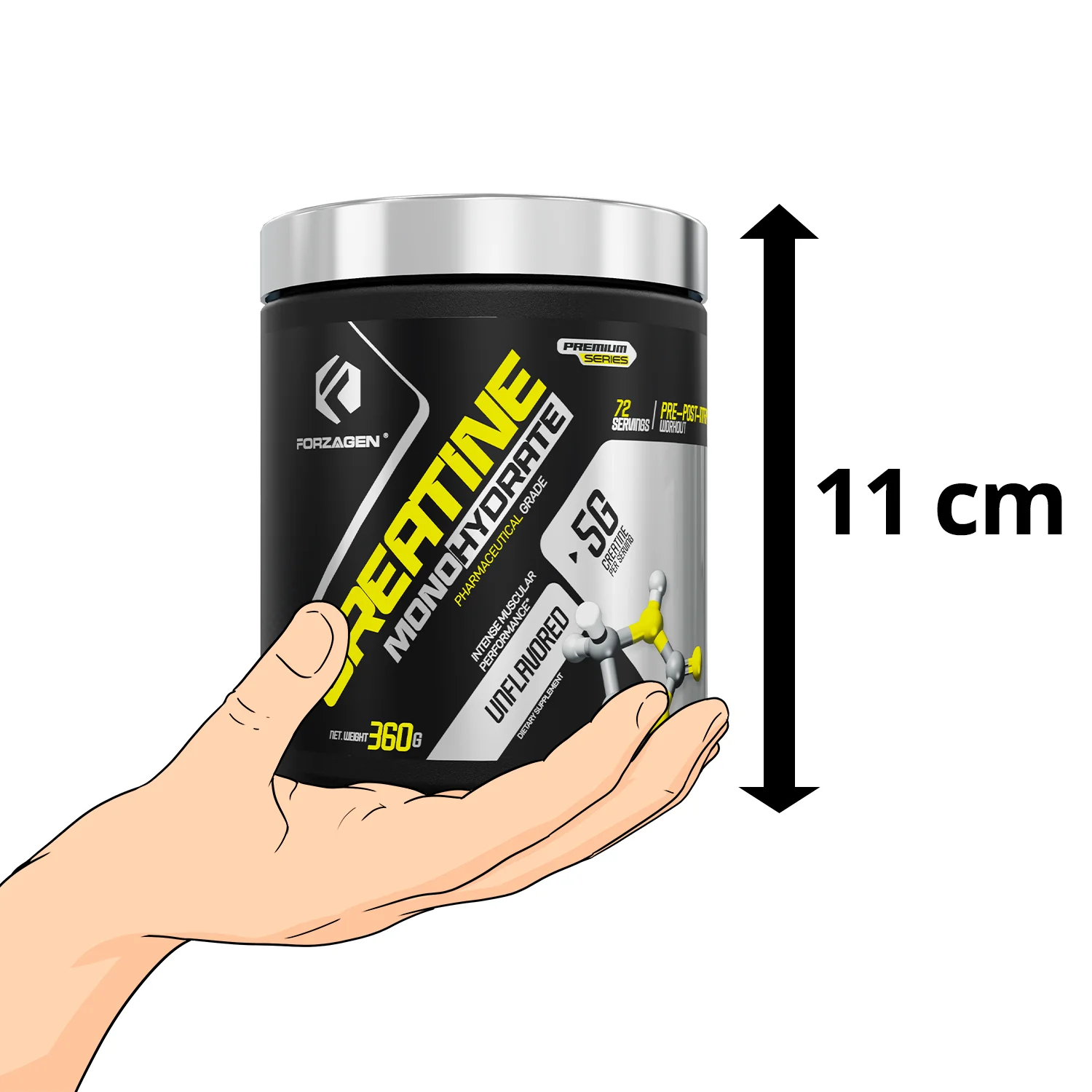 Creatine Monohydrate Powder Unflavored - 72 Servings - Image 12
