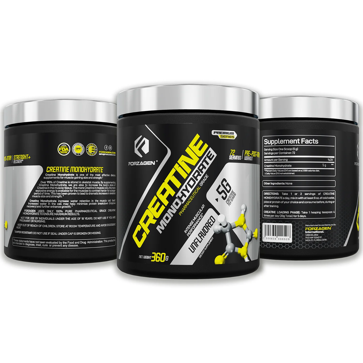 Creatine Monohydrate Powder Unflavored - 72 Servings - Image 4
