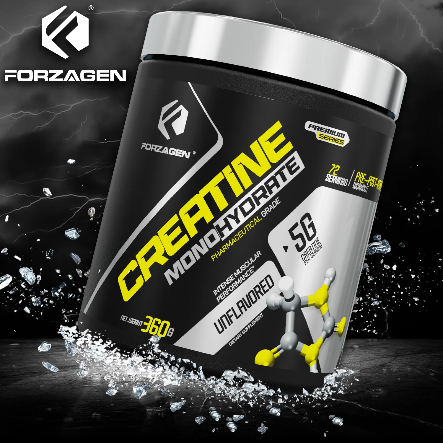 Creatine Monohydrate Powder Unflavored - 72 Servings - Image 9