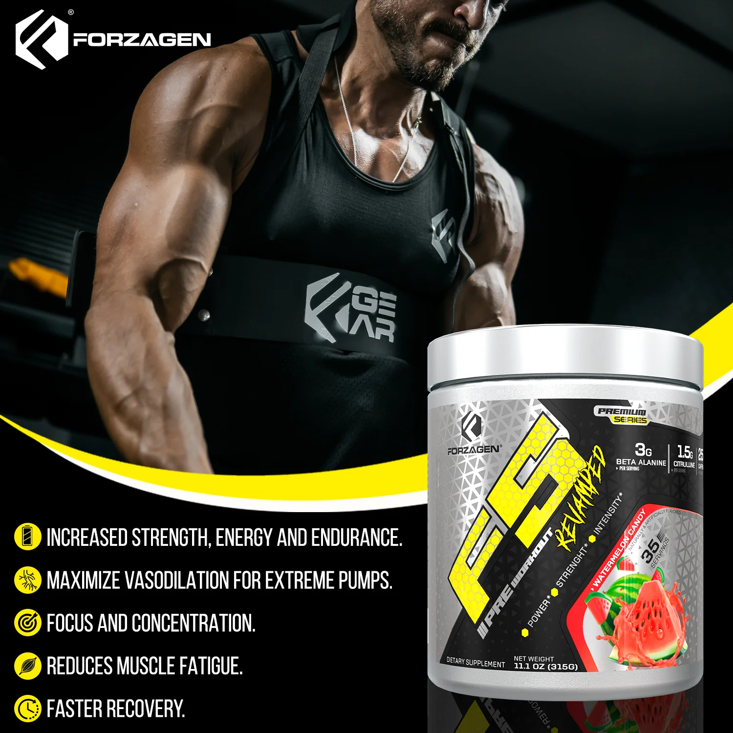 F5 Pre-Workout Powder Energy  35 servings - Image 13