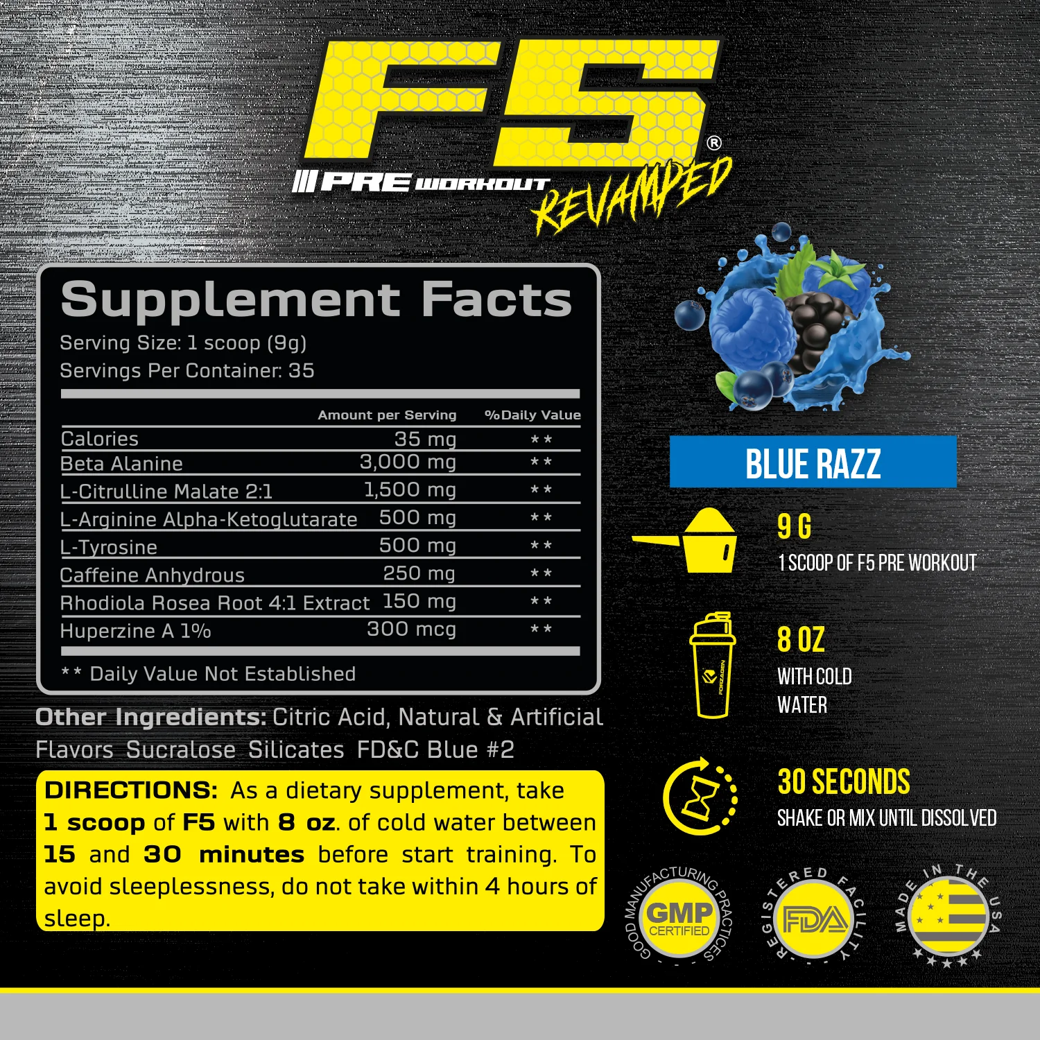 F5 Pre-Workout Powder Energy  35 servings - Image 3