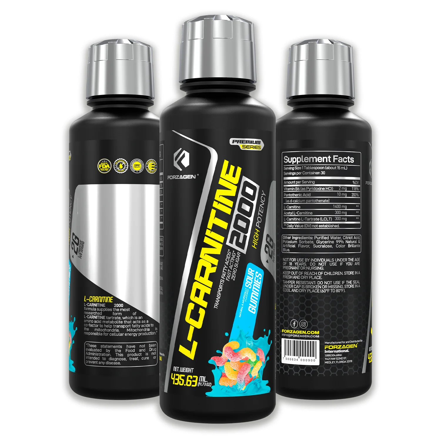 Forzagen L- Carnitine 2000 - Liquid L Carnitine with Vitamin B6 | Acetyl L-Carnitine | L-Tartrate | 30 Servings - Image 13