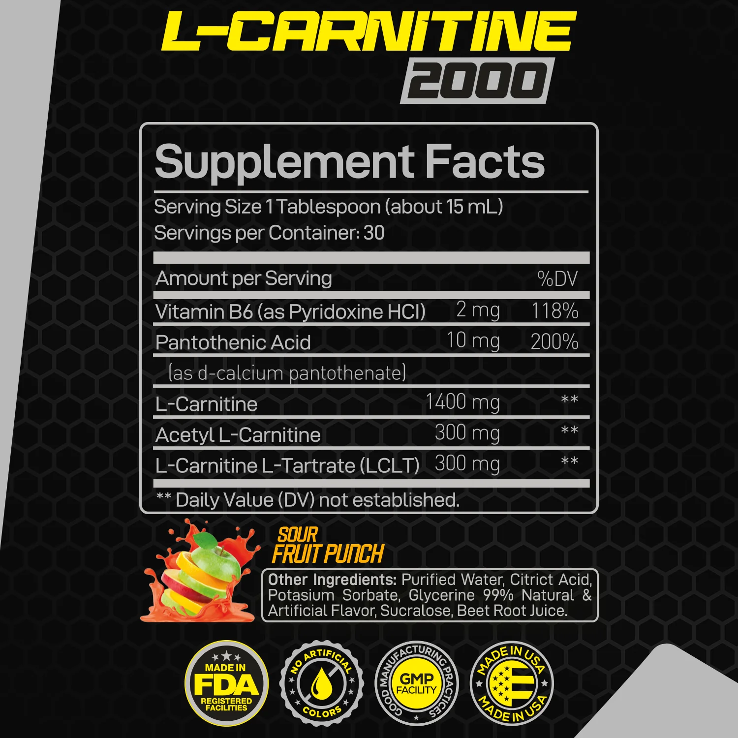 Forzagen L- Carnitine 2000 - Liquid L Carnitine with Vitamin B6 | Acetyl L-Carnitine | L-Tartrate | 30 Servings - Image 3