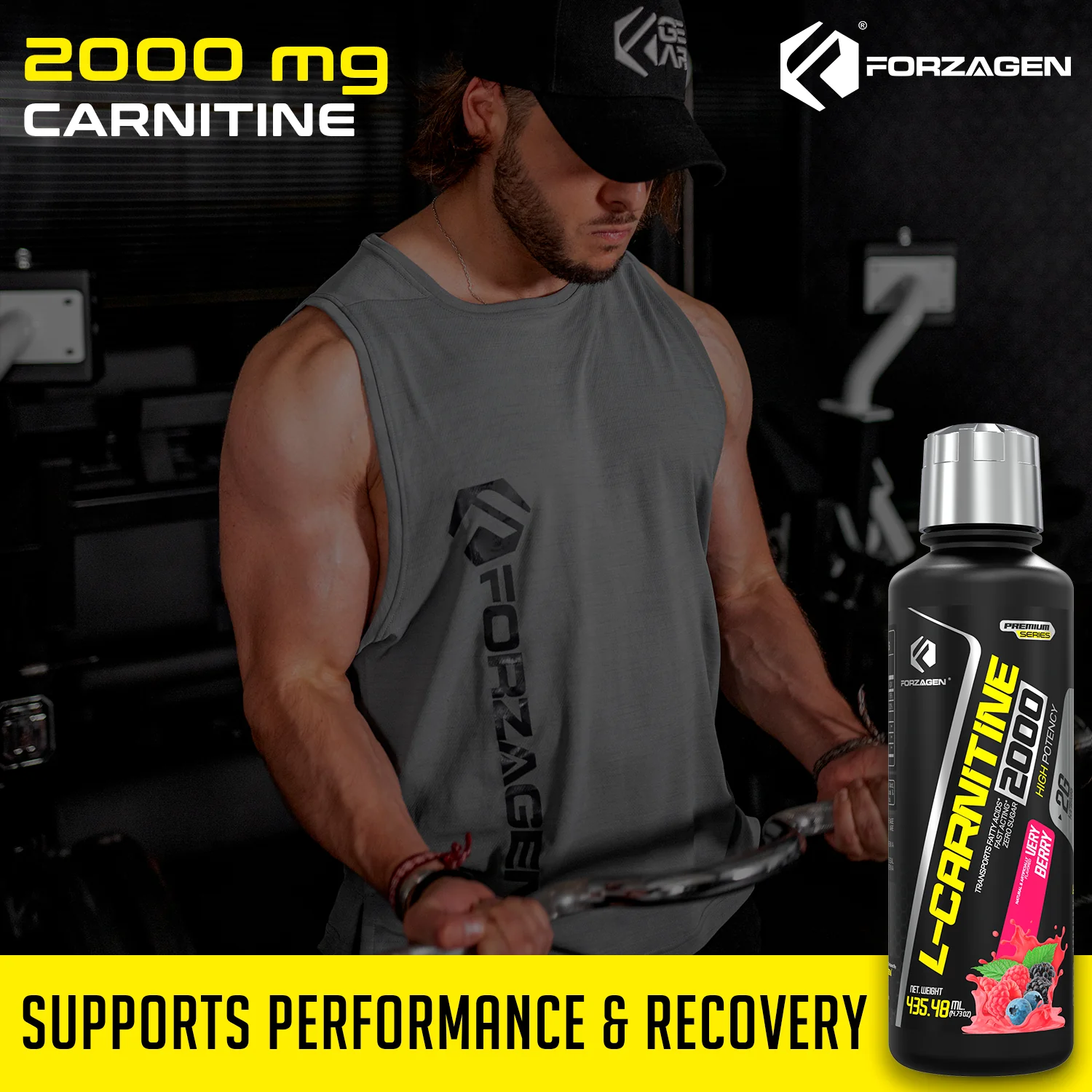 Forzagen L- Carnitine 2000 - Liquid L Carnitine with Vitamin B6 | Acetyl L-Carnitine | L-Tartrate | 30 Servings - Image 30