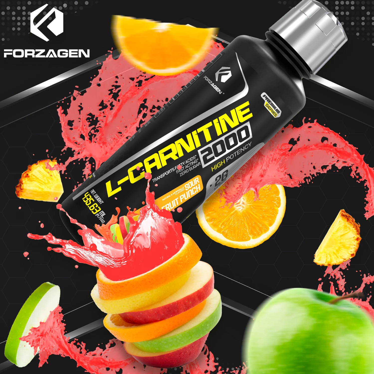 Forzagen L- Carnitine 2000 - Liquid L Carnitine with Vitamin B6 | Acetyl L-Carnitine | L-Tartrate | 30 Servings - Image 7