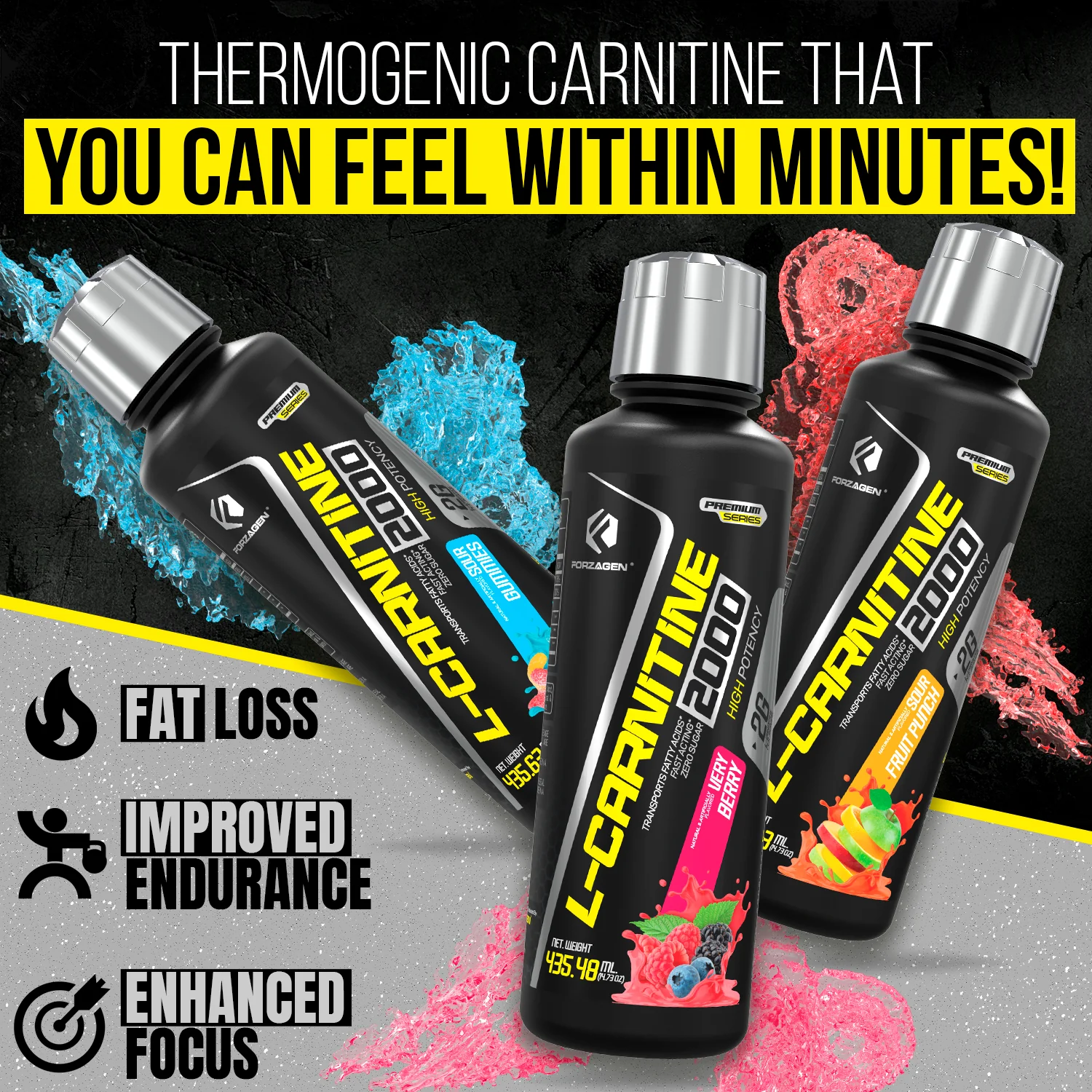 Forzagen L- Carnitine 2000 - Liquid L Carnitine with Vitamin B6 | Acetyl L-Carnitine | L-Tartrate | 30 Servings - Image 8
