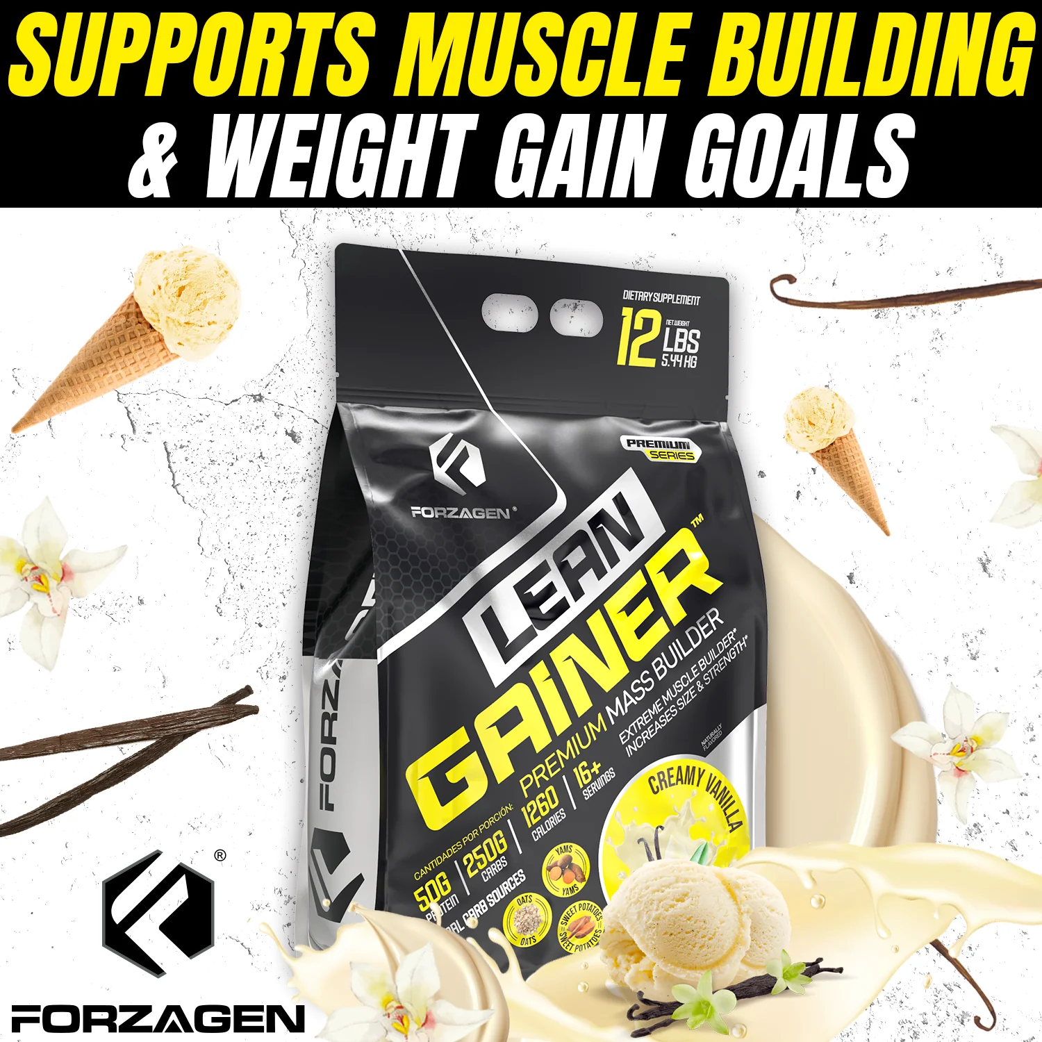 Lean Gainer Premium Mass Builder 12 LBS and 8 LBS Size availables - Image 22