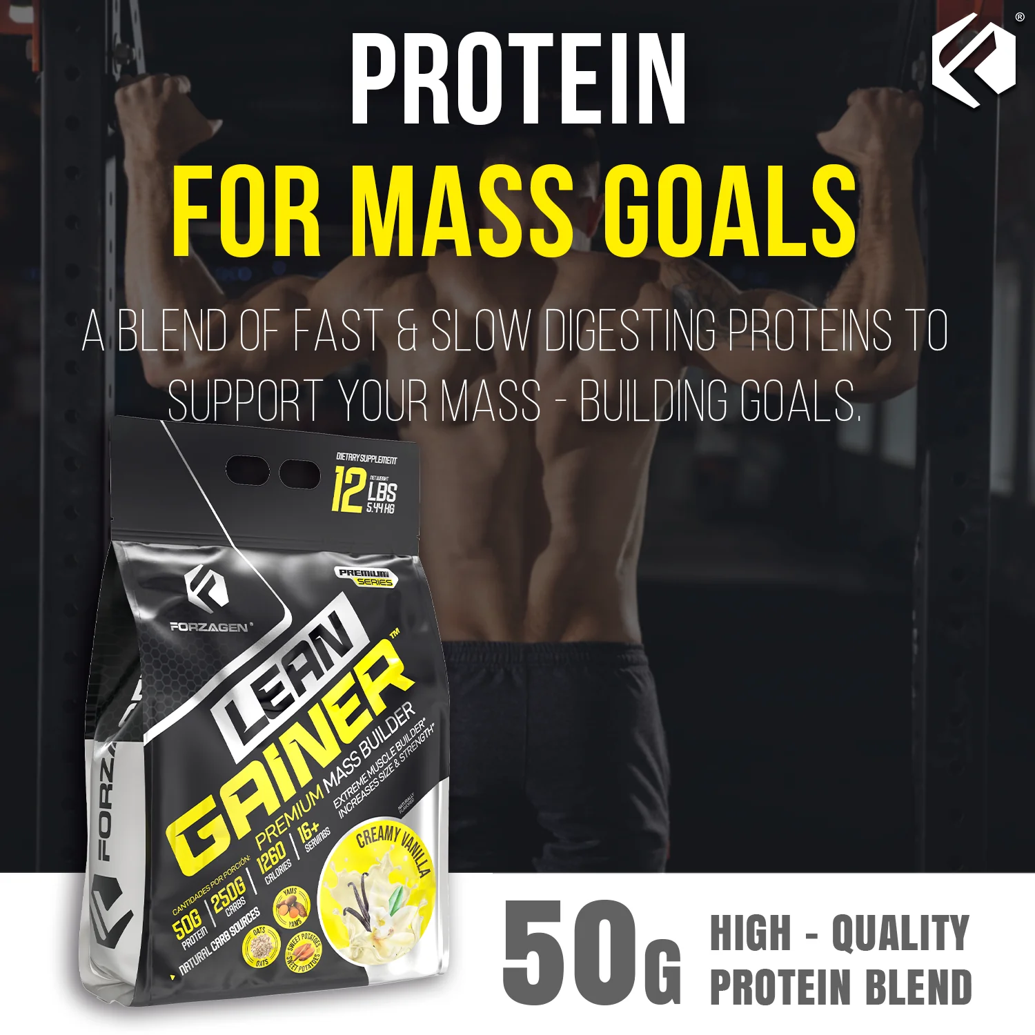 Lean Gainer Premium Mass Builder 12 LBS and 8 LBS Size availables - Image 24