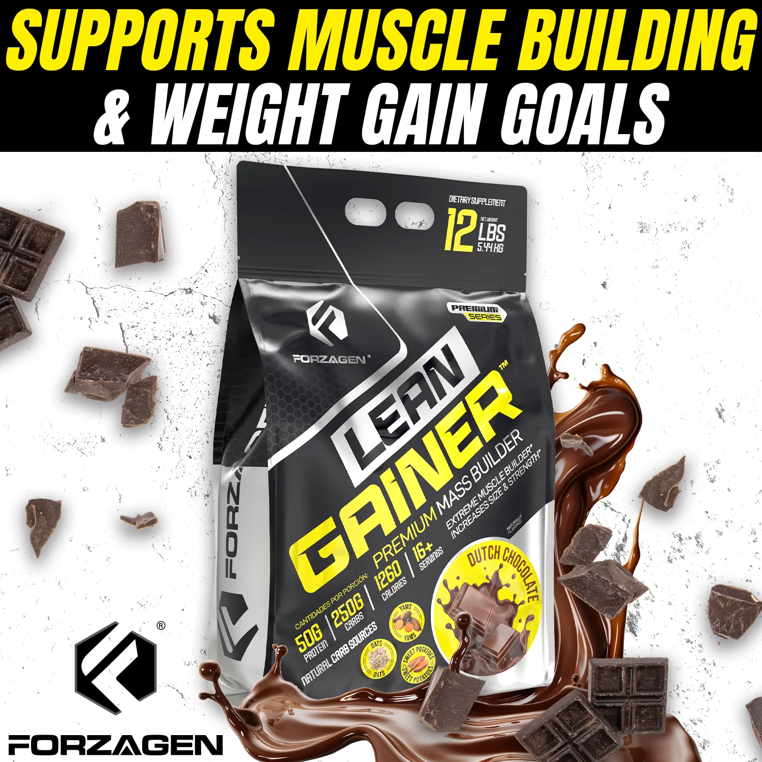 Lean Gainer Premium Mass Builder 12 LBS and 8 LBS Size availables - Image 29