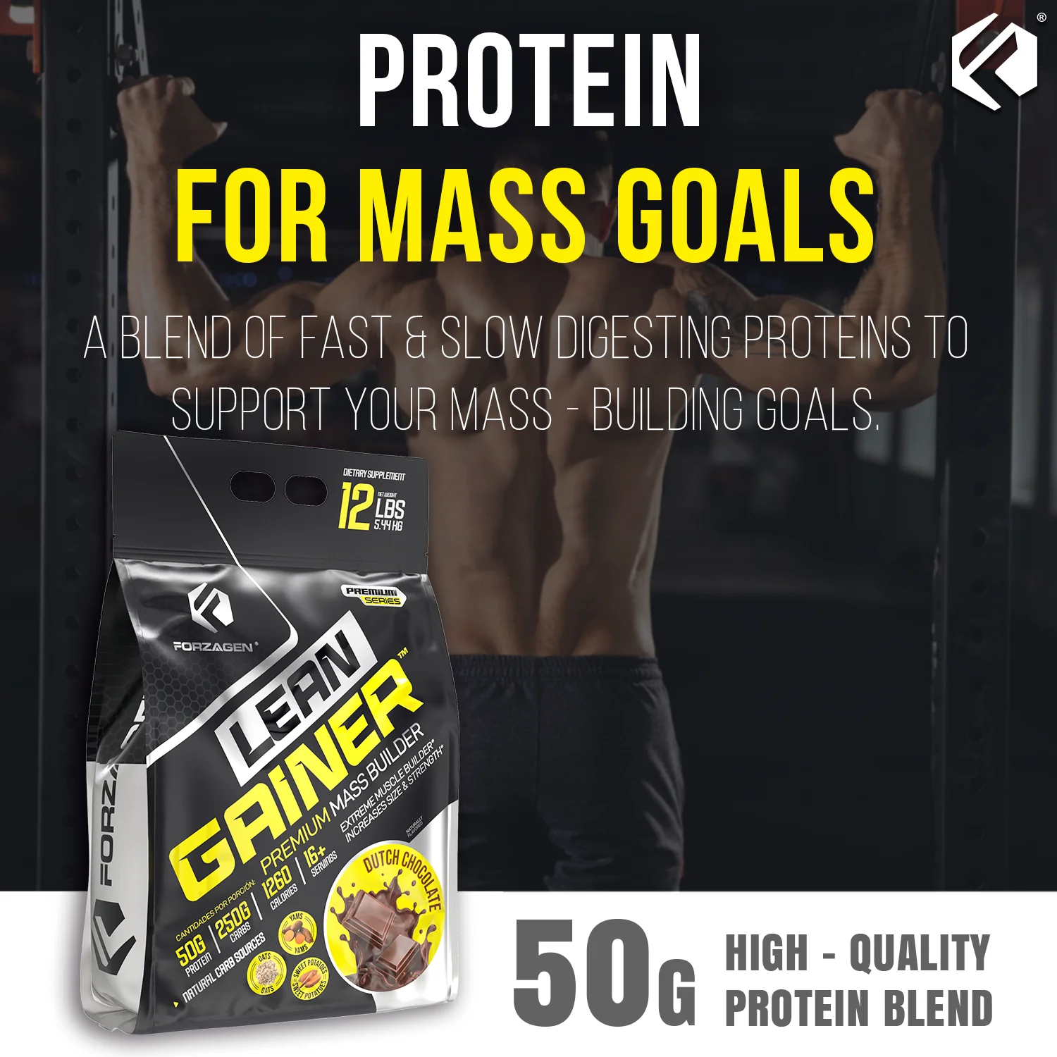 Lean Gainer Premium Mass Builder 12 LBS and 8 LBS Size availables - Image 32