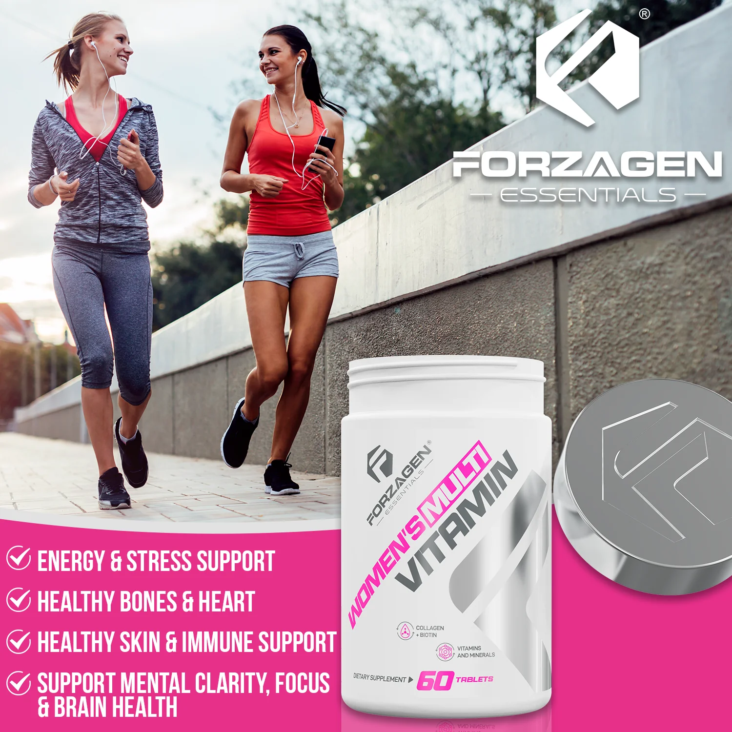Forzagen Women's Multivitamin - Vital Women 60 Tabs - Image 7
