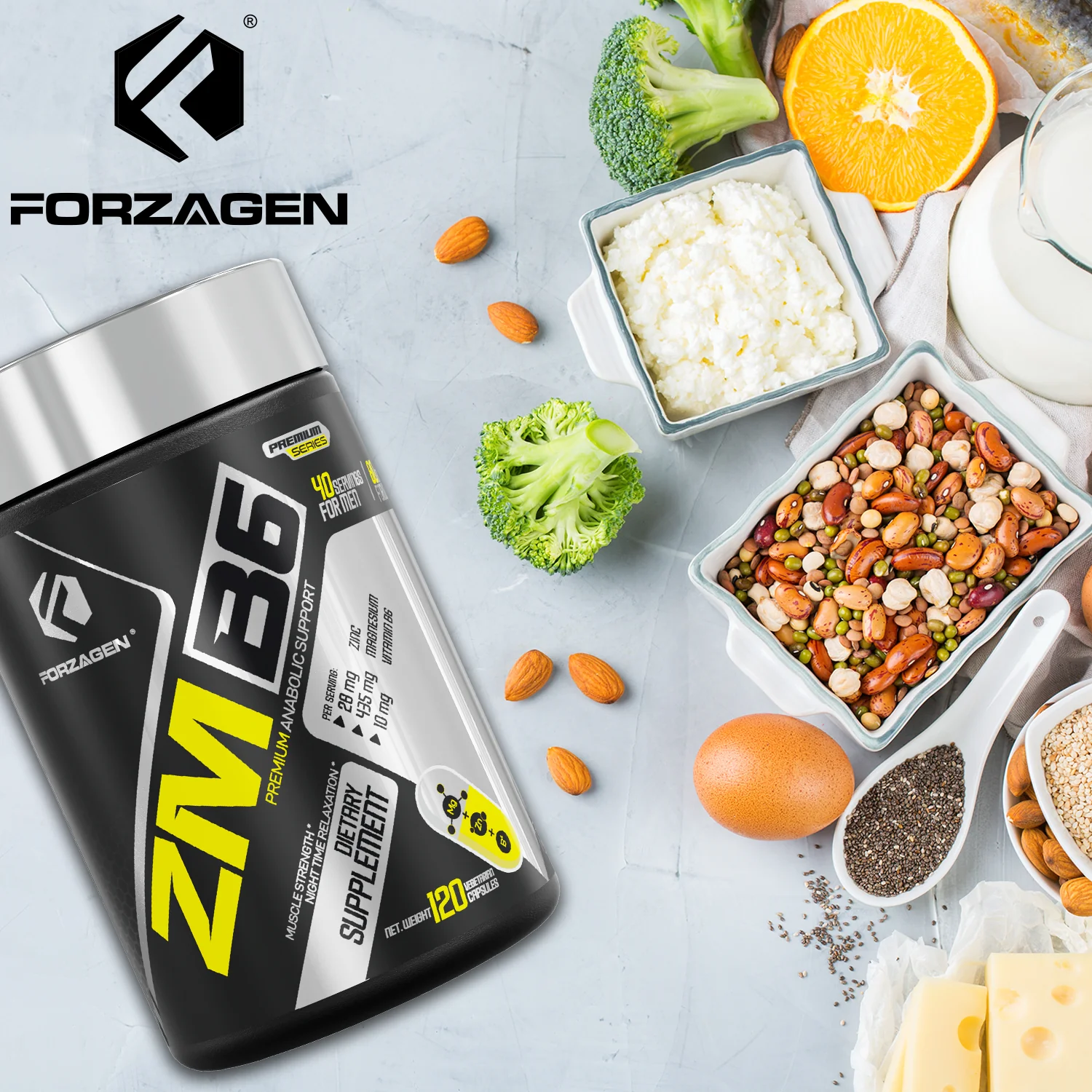 ZMB6 Premium Blend of Zinc, Magnesium, and Vitamin B6 120 Capsules - Image 15
