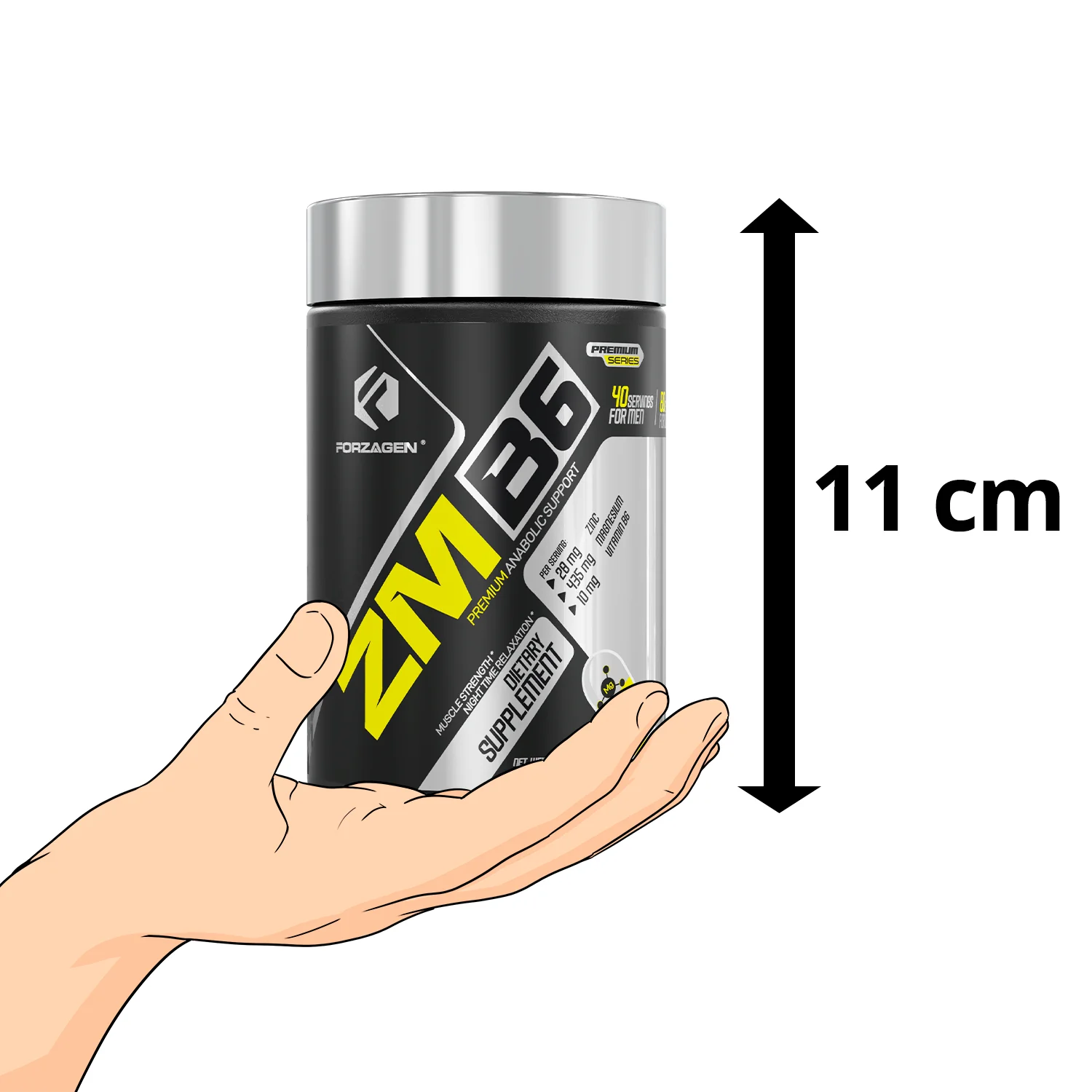 ZMB6 Premium Blend of Zinc, Magnesium, and Vitamin B6 120 Capsules - Image 16