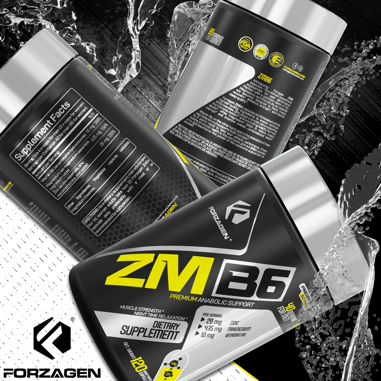 ZMB6 Premium Blend of Zinc, Magnesium, and Vitamin B6 120 Capsules - Image 9