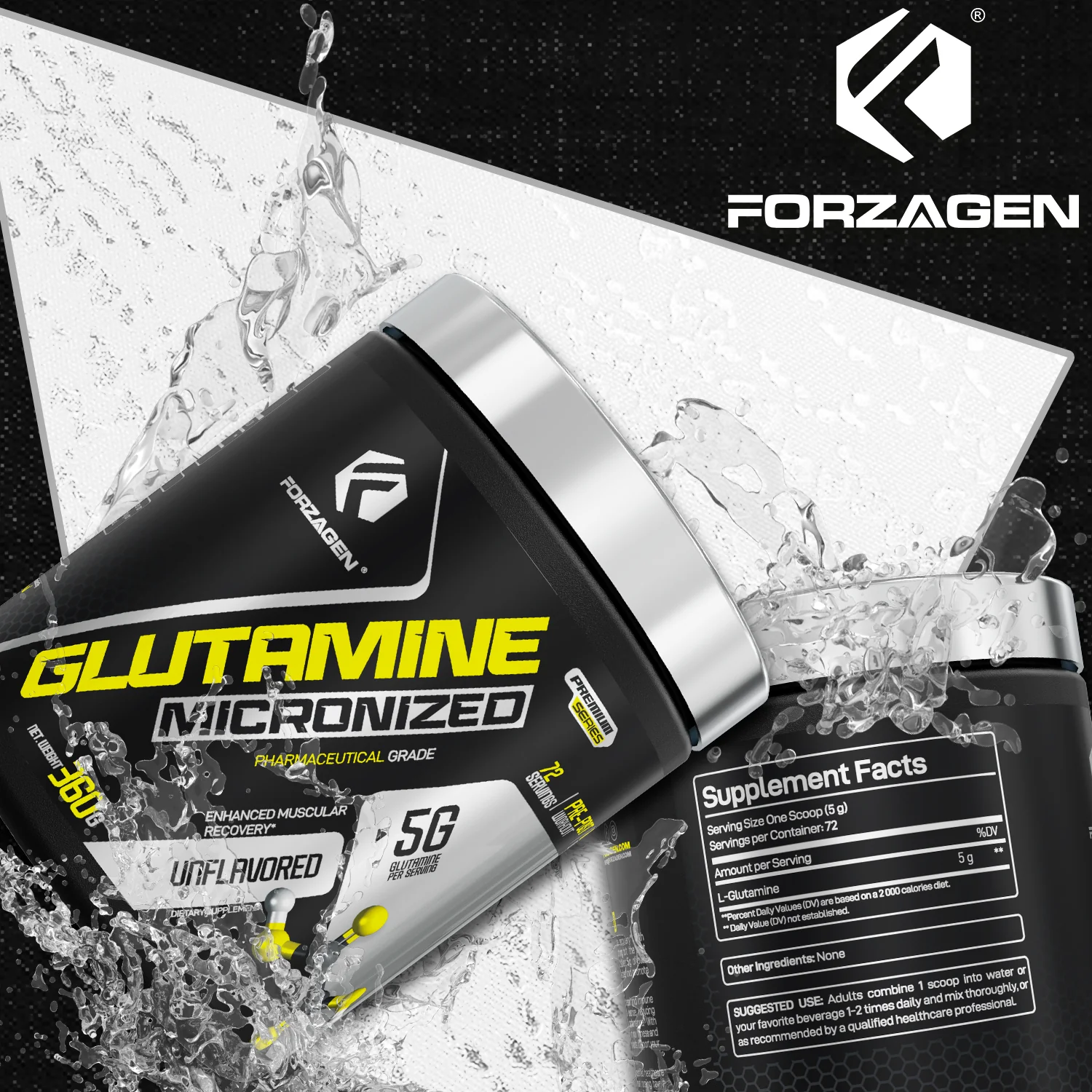 Glutamine Micronized Unflavored 72 Servings - Image 10