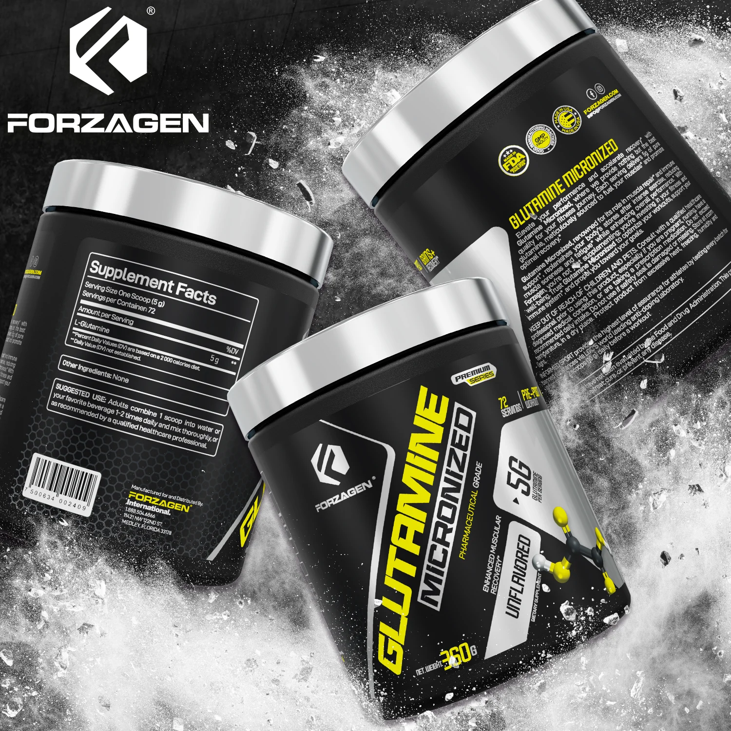 Glutamine Micronized Unflavored 72 Servings - Image 7