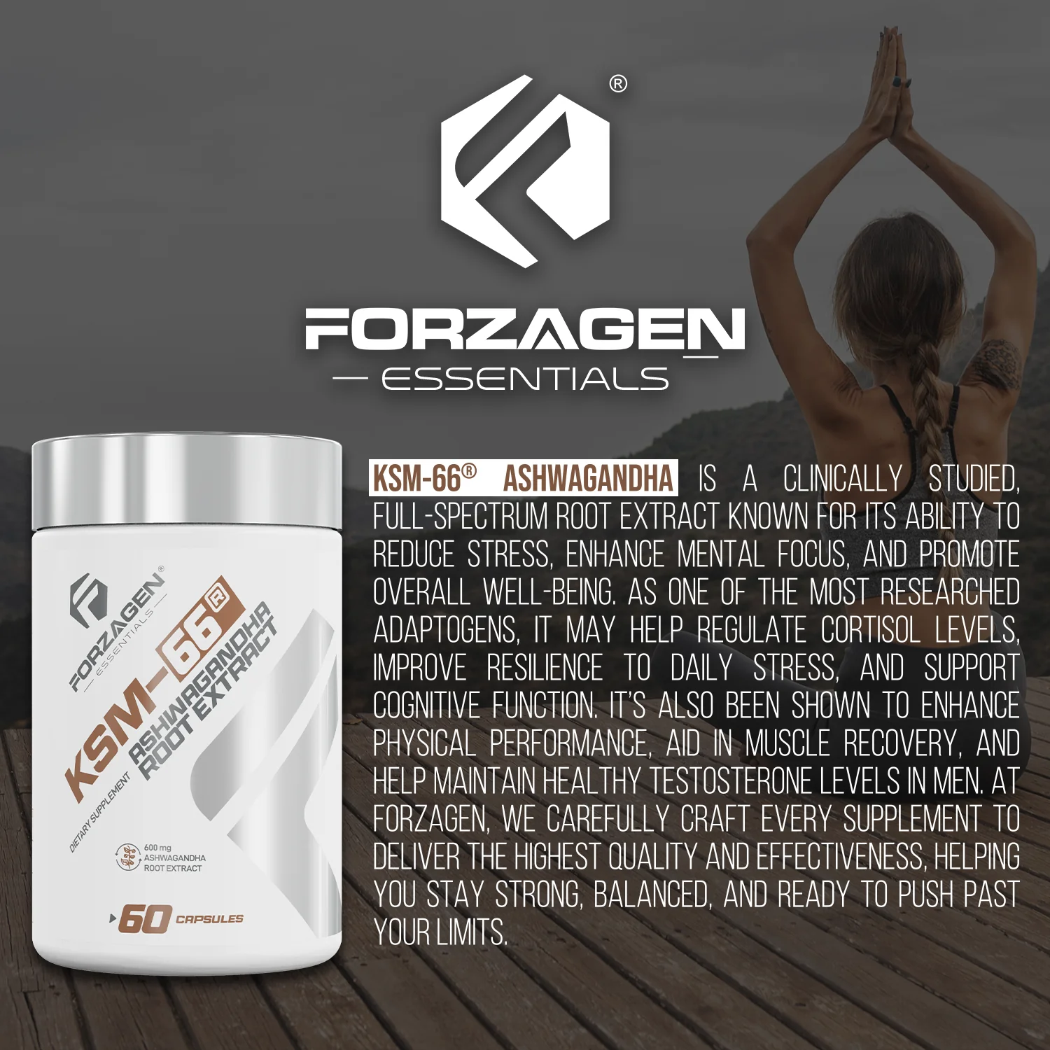 KSM - 66 Ashwagandha Root Extract 60 Capsules - Image 5