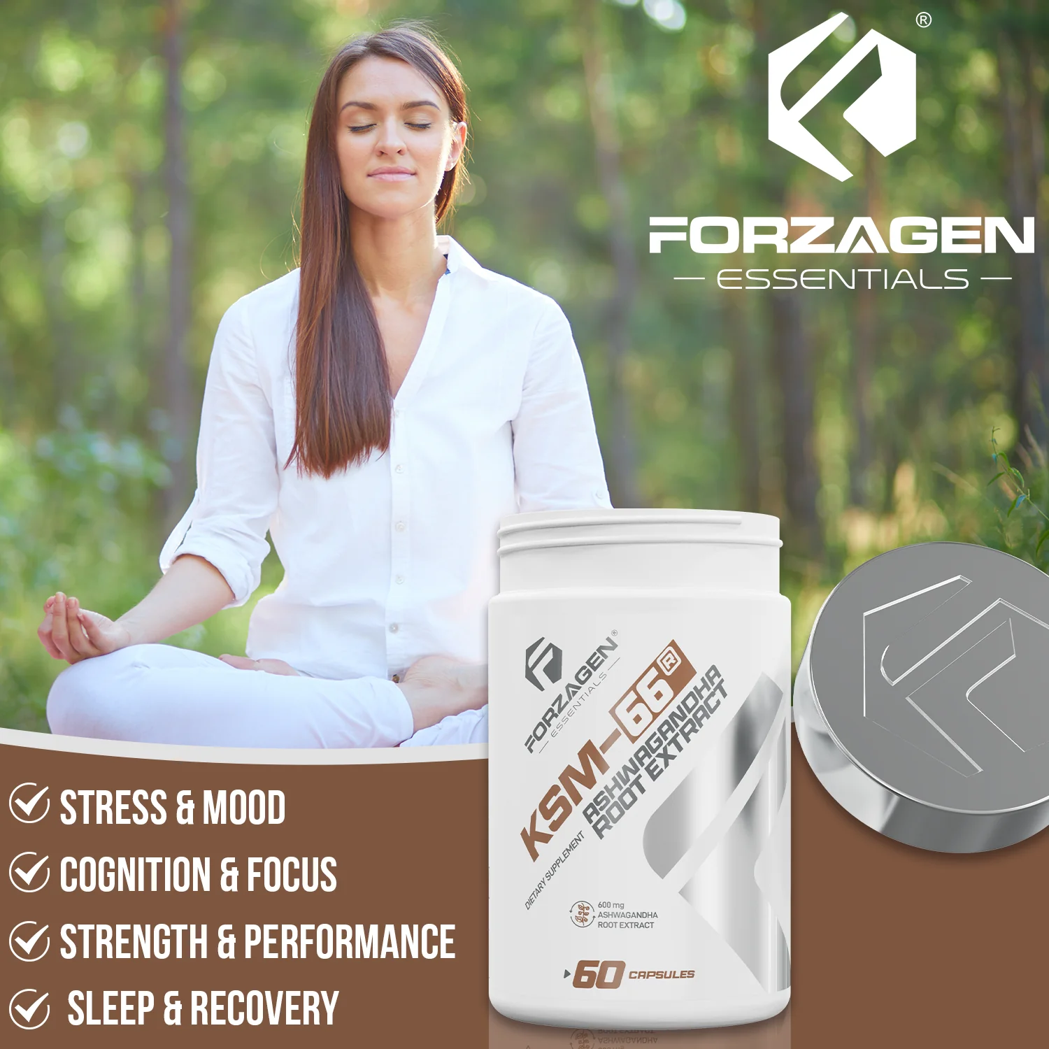 KSM - 66 Ashwagandha Root Extract 60 Capsules - Image 8