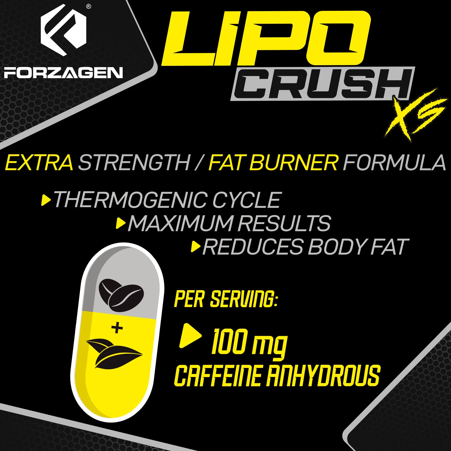 Lipocrush Fat Burner 90 Capsules - Image 4