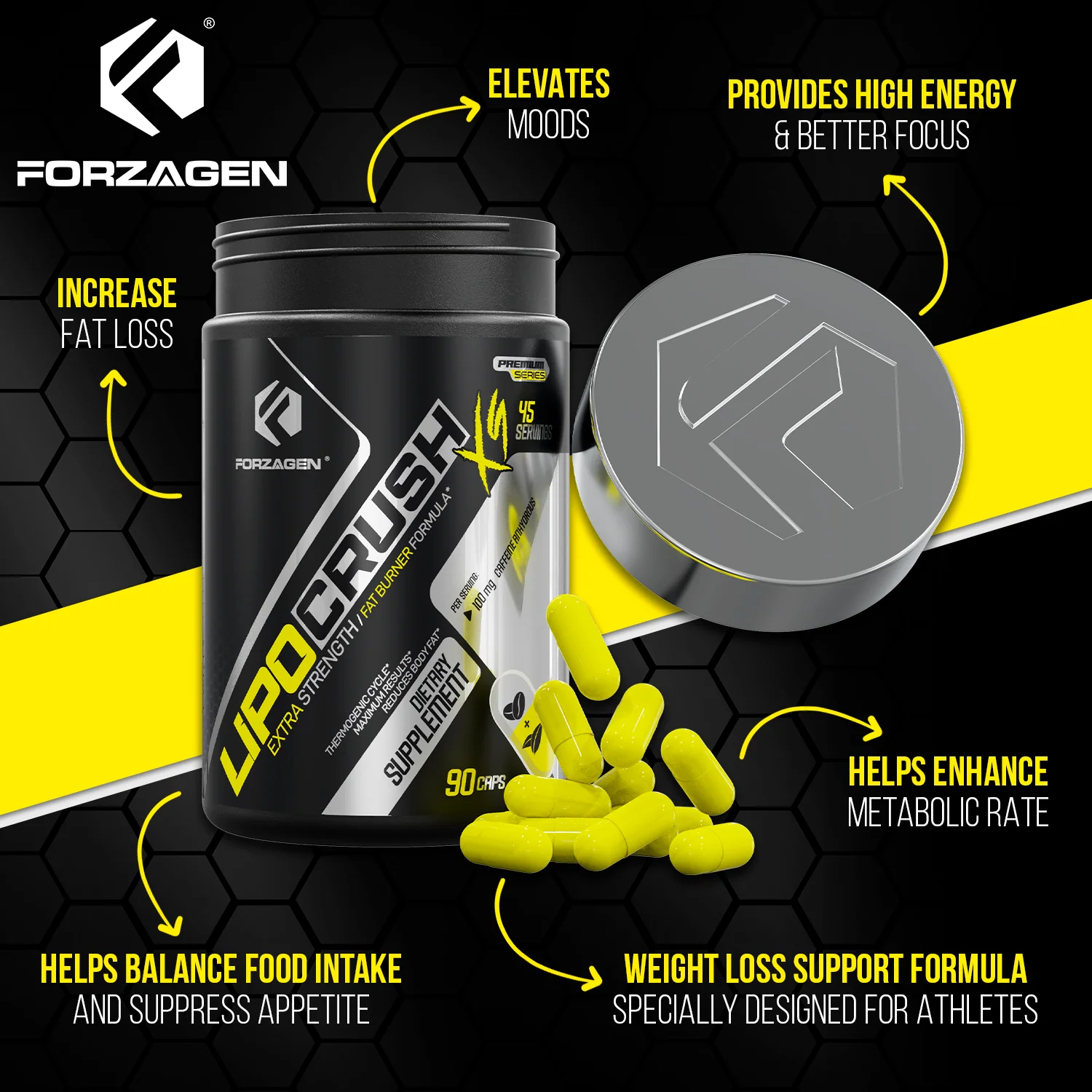 Lipocrush Fat Burner 90 Capsules - Image 6