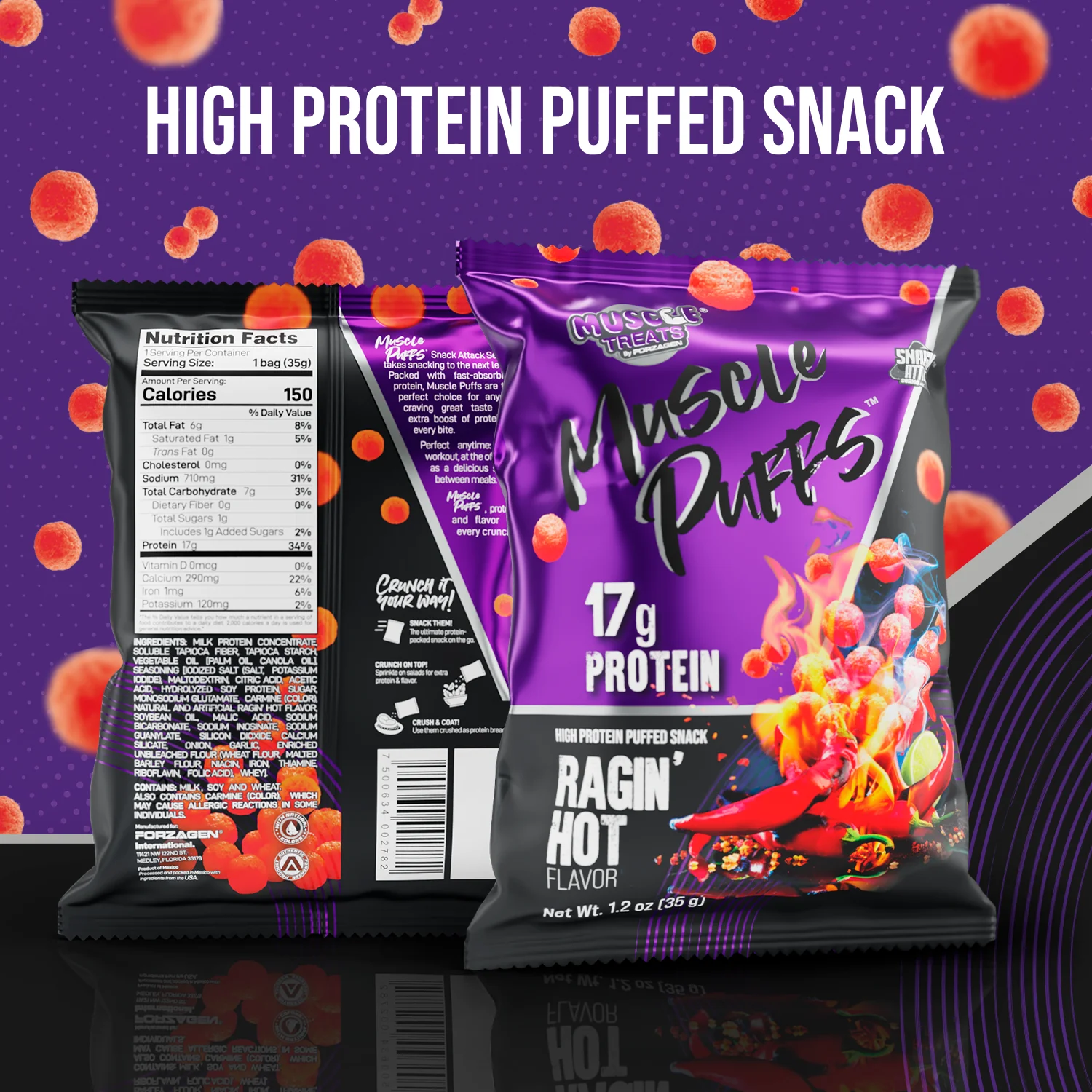 Muscle Puffs High Protein Puffed Snack - Image 17