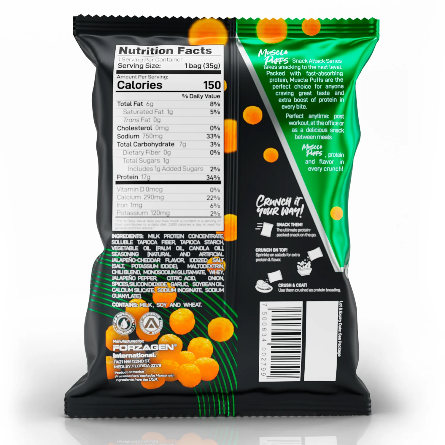 Muscle Puffs High Protein Puffed Snack - Image 5