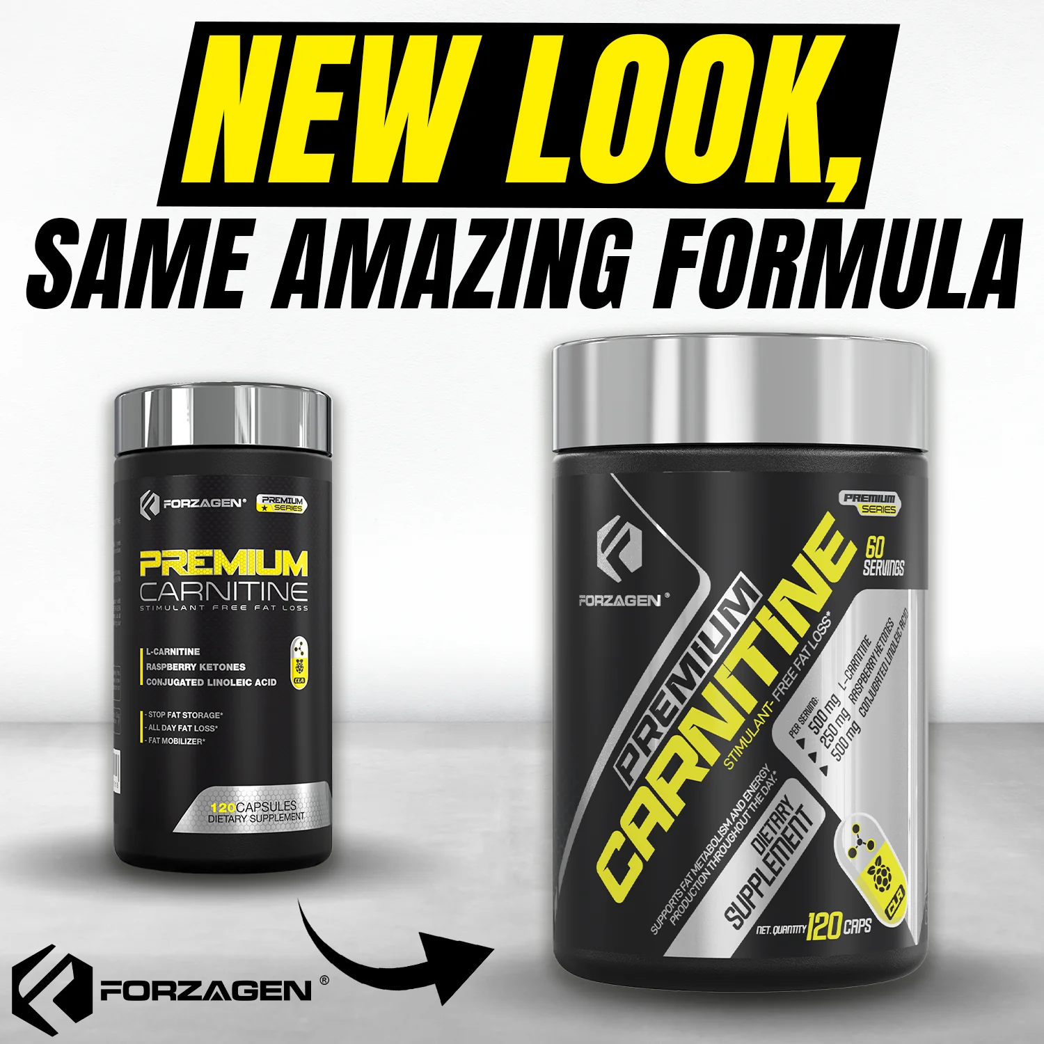 Premium L Carnitine + CLA + Raspberry Ketones 120 Weight Loss Capsules - Image 6