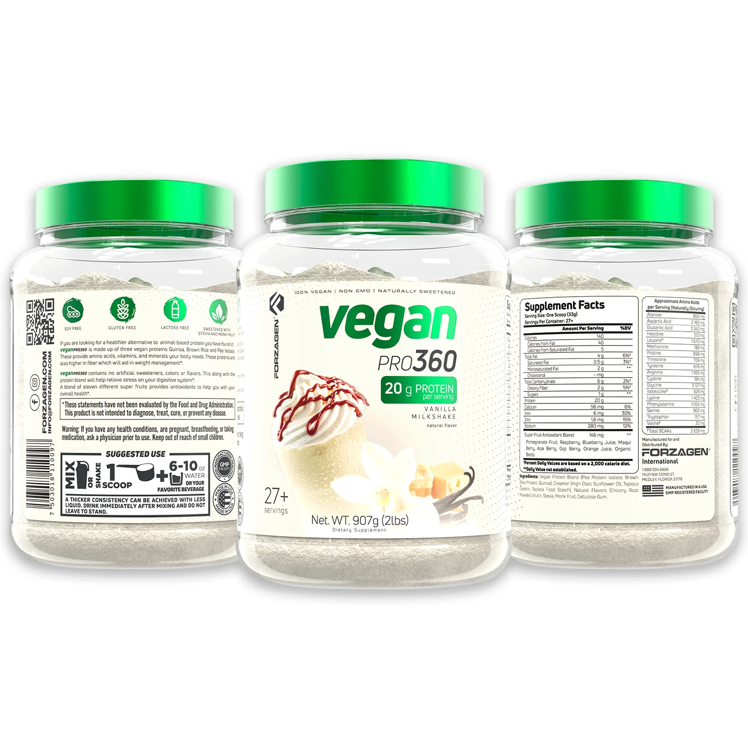 Vegan Protein Plant Based Pro 360🌱 NEW & IMPROVED FORMULA - Image 13