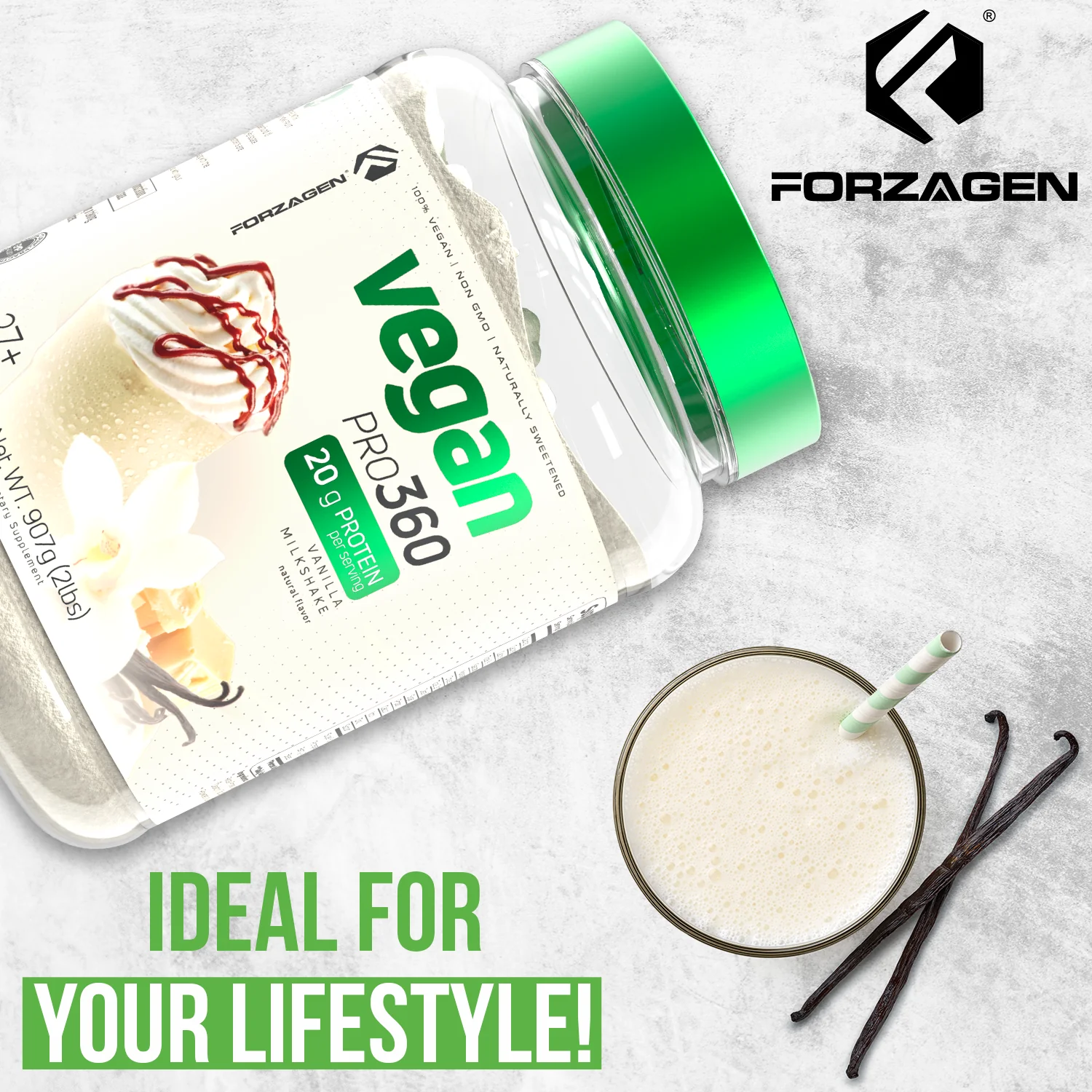 Vegan Protein Plant Based Pro 360🌱 NEW & IMPROVED FORMULA - Image 17