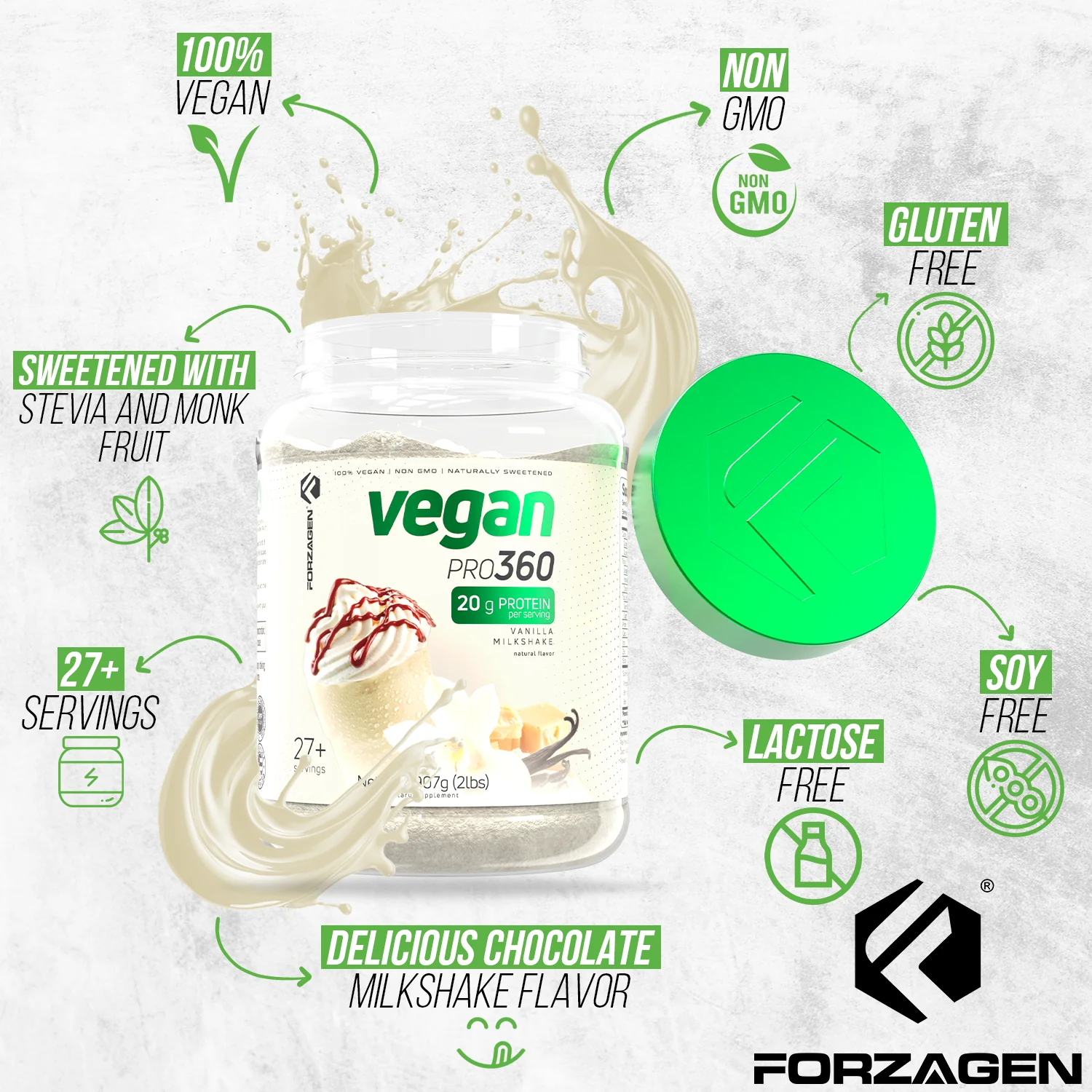 Vegan Protein Plant Based Pro 360🌱 NEW & IMPROVED FORMULA - Image 18