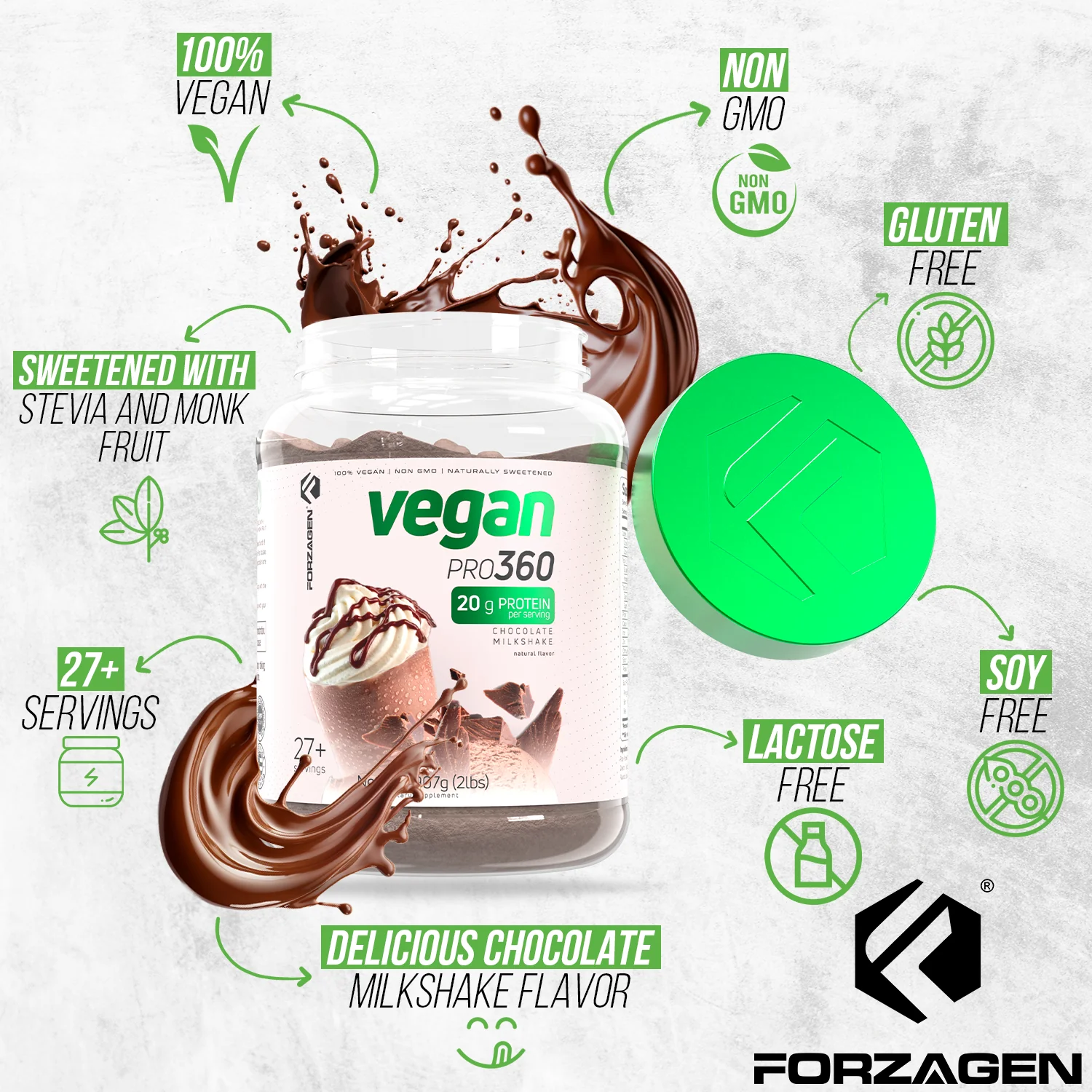 Vegan Protein Plant Based Pro 360🌱 NEW & IMPROVED FORMULA - Image 7