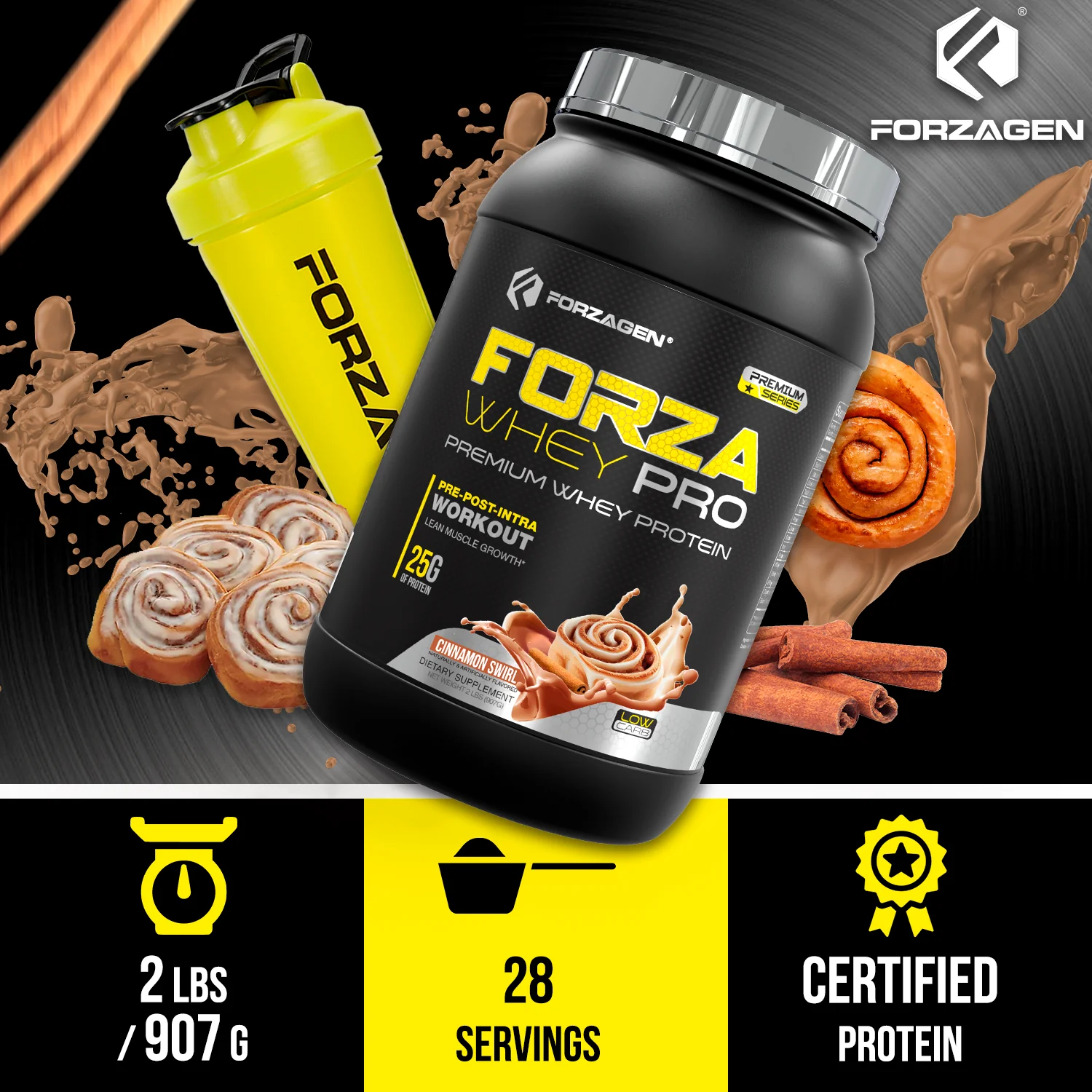 Protein Powder Forza Whey PRO 2 LBS - 28+ SERVINGS - Image 15