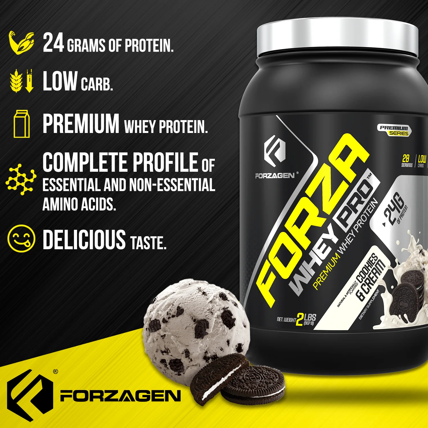 Protein Powder Forza Whey PRO 2 LBS - 28+ SERVINGS - Image 22